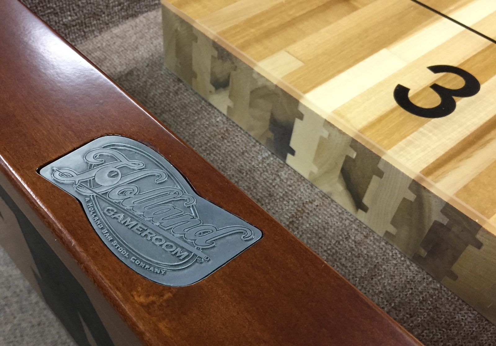 Indiana University Shuffleboard Table with Chardonnay Finish 3 Indiana University Shuffleboard Table with Chardonnay Finish - Image 3