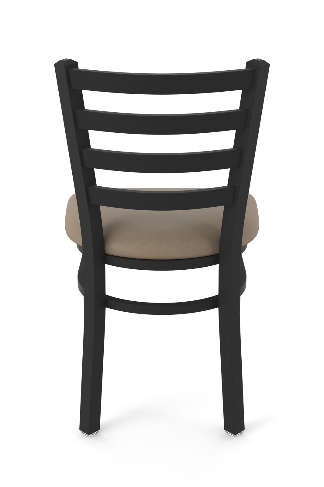 18-Inch Ladder Back Chair with Steel Frame, Black Wrinkle Finish, and Canter Earth Seat 5 18-Inch Ladder Back Chair with Steel Frame, Black Wrinkle Finish, and Canter Earth Seat - Image 5