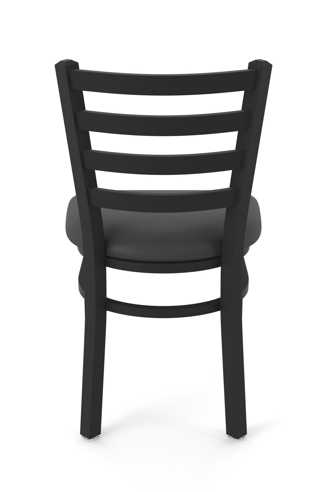 18-Inch Ladder Back Chair with Steel Frame, Black Wrinkle Finish, and Canter Iron Seat 5 18-Inch Ladder Back Chair with Steel Frame, Black Wrinkle Finish, and Canter Iron Seat - Image 5