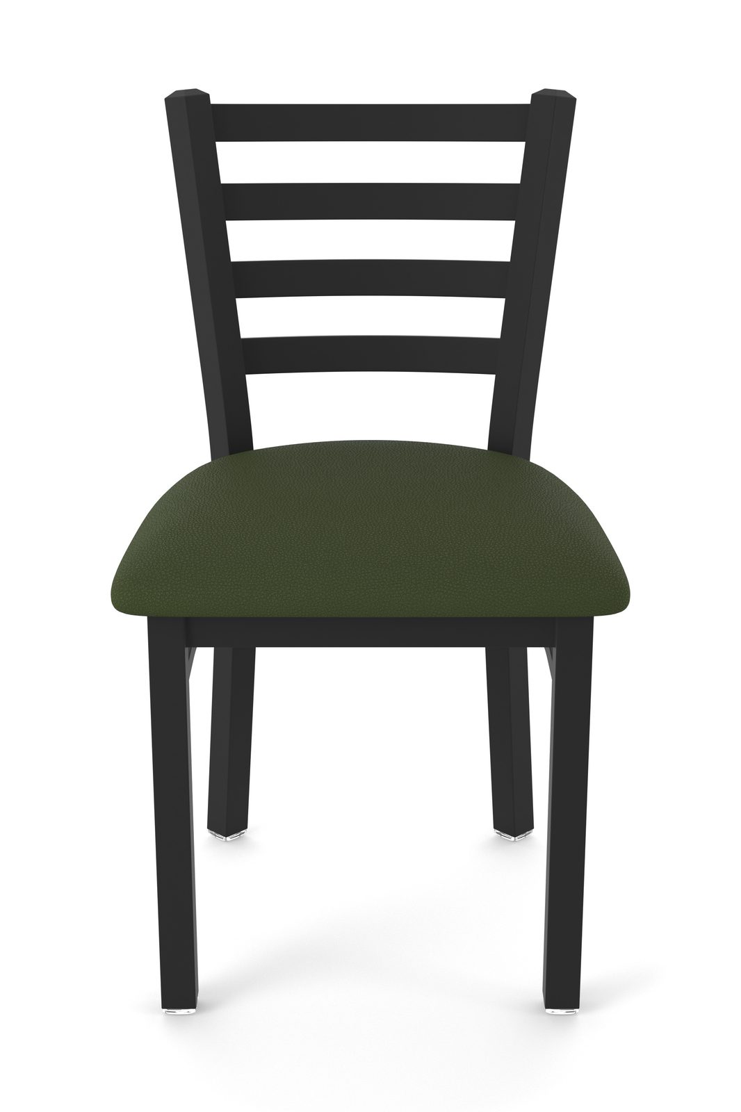 18-Inch Ladder Back Chair with Steel Frame, Black Wrinkle Finish, and Canter Pine Seat 4 18-Inch Ladder Back Chair with Steel Frame, Black Wrinkle Finish, and Canter Pine Seat - Image 4