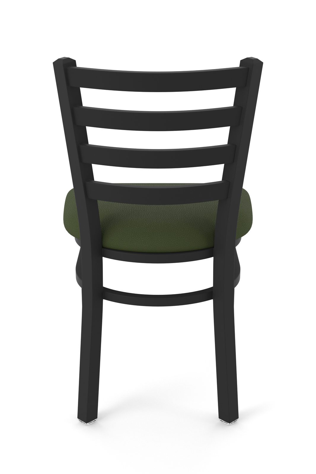 18-Inch Ladder Back Chair with Steel Frame, Black Wrinkle Finish, and Canter Pine Seat 5 18-Inch Ladder Back Chair with Steel Frame, Black Wrinkle Finish, and Canter Pine Seat - Image 5