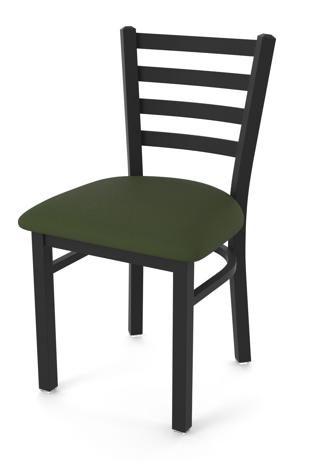 18-Inch Ladder Back Chair with Steel Frame, Black Wrinkle Finish, and Canter Pine Seat 1 18-Inch Ladder Back Chair with Steel Frame, Black Wrinkle Finish, and Canter Pine Seat