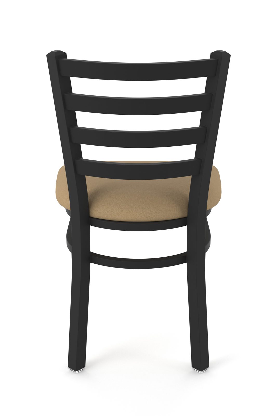 18-Inch Ladder Back Chair with Steel Frame, Black Wrinkle Finish, and Canter Sand Seat 5 18-Inch Ladder Back Chair with Steel Frame, Black Wrinkle Finish, and Canter Sand Seat - Image 5