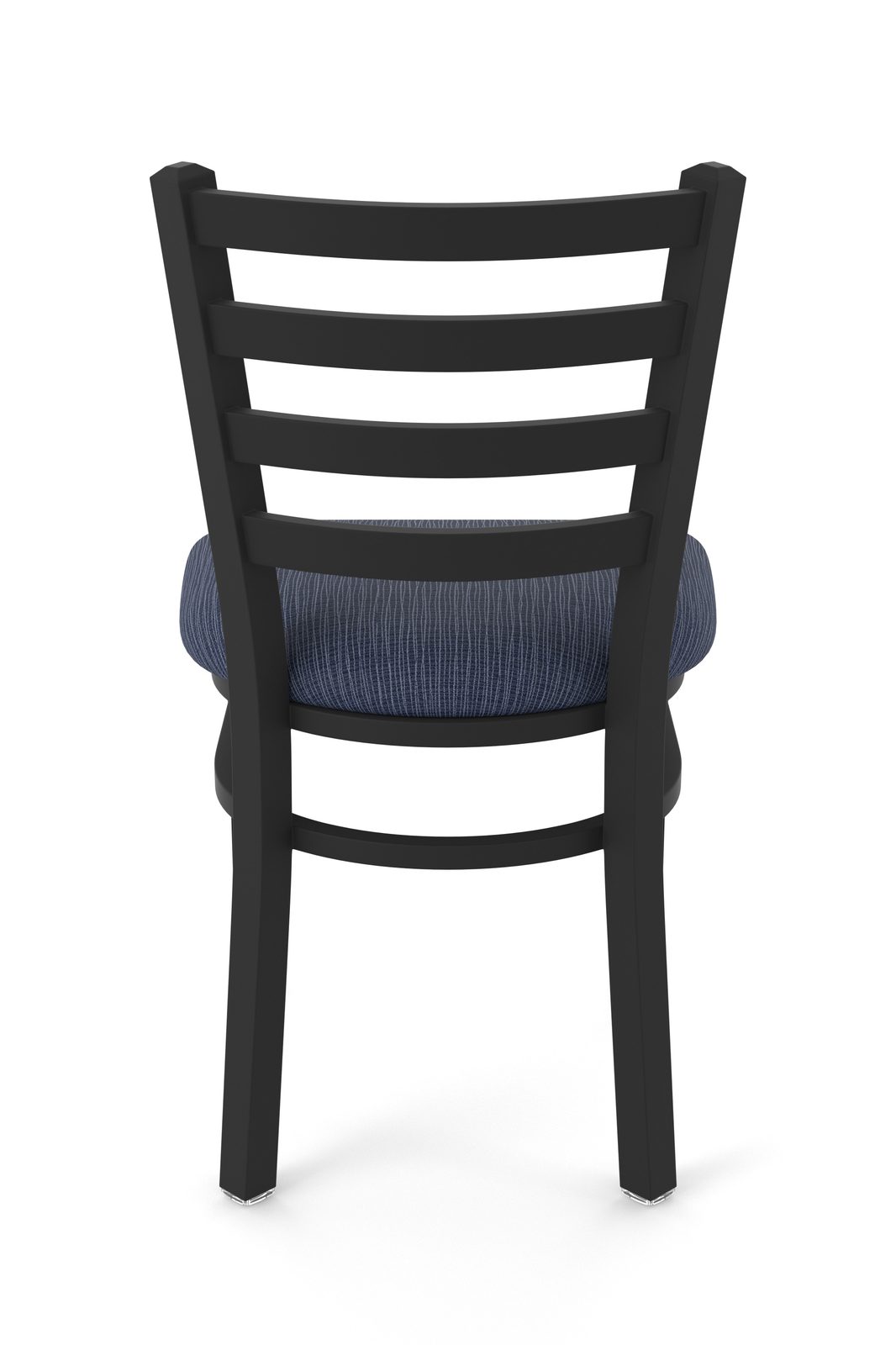 18-Inch Ladder Back Chair with Steel Frame, Black Wrinkle Finish, and Graph Anchor Seat 5 18-Inch Ladder Back Chair with Steel Frame, Black Wrinkle Finish, and Graph Anchor Seat - Image 5