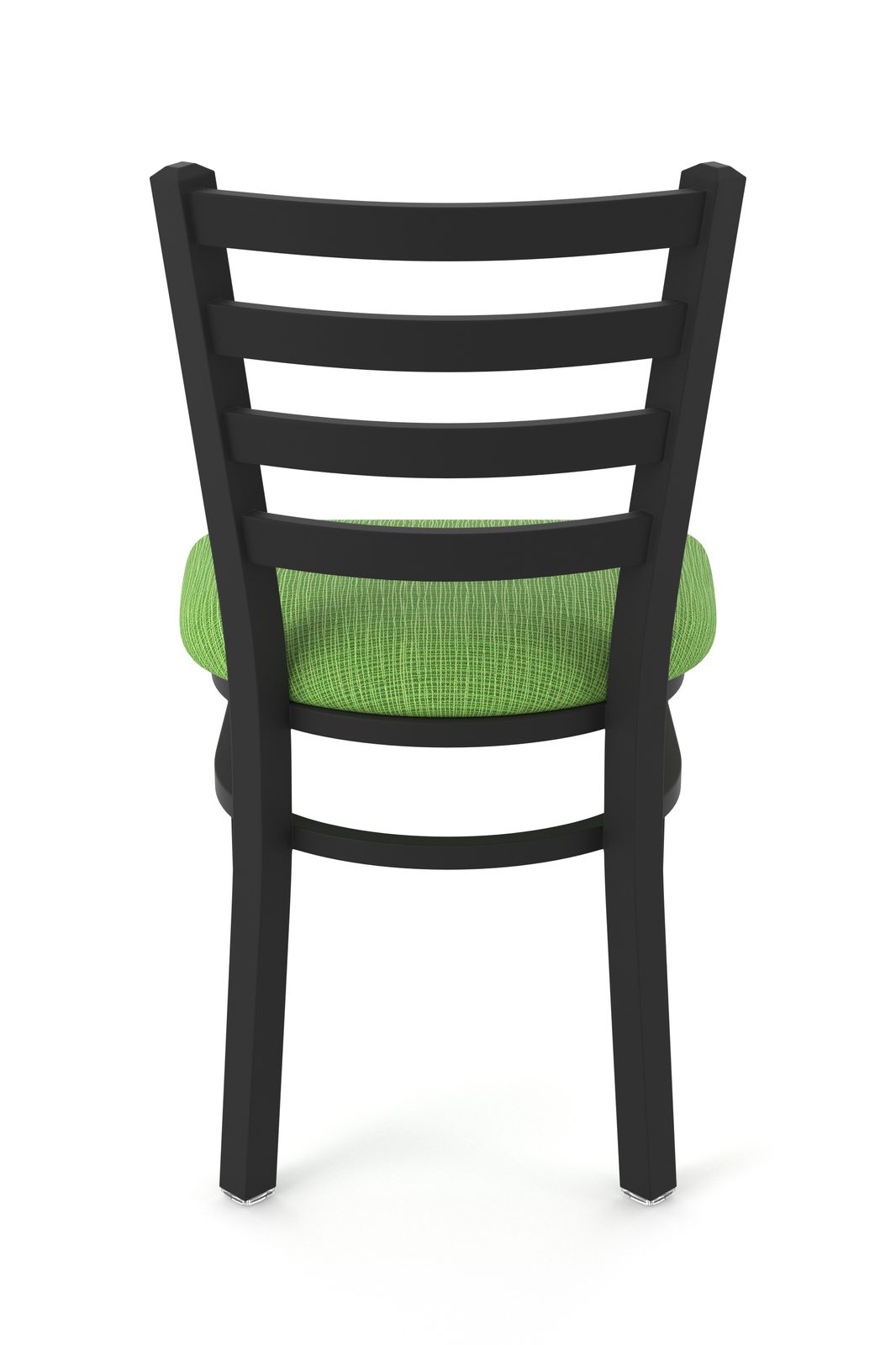 18-Inch Ladder Back Chair with Steel Frame, Black Wrinkle Finish, and Graph Parrot Seat 5 18-Inch Ladder Back Chair with Steel Frame, Black Wrinkle Finish, and Graph Parrot Seat - Image 5