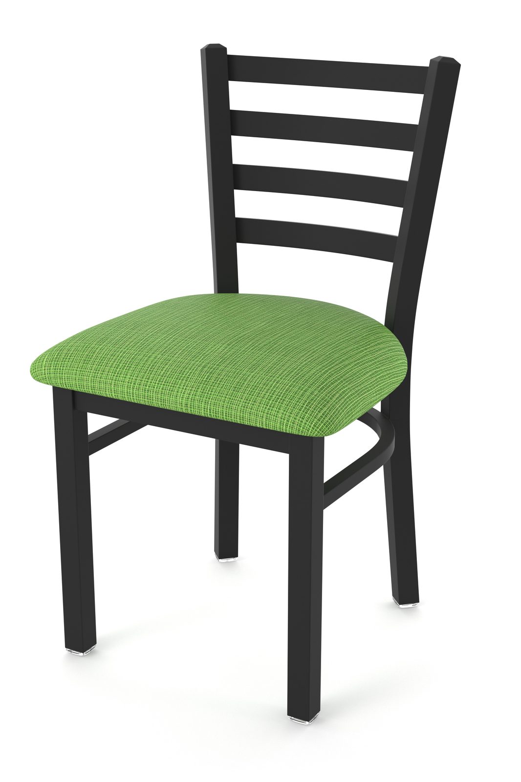 18-Inch Ladder Back Chair with Steel Frame, Black Wrinkle Finish, and Graph Parrot Seat 1 18-Inch Ladder Back Chair with Steel Frame, Black Wrinkle Finish, and Graph Parrot Seat