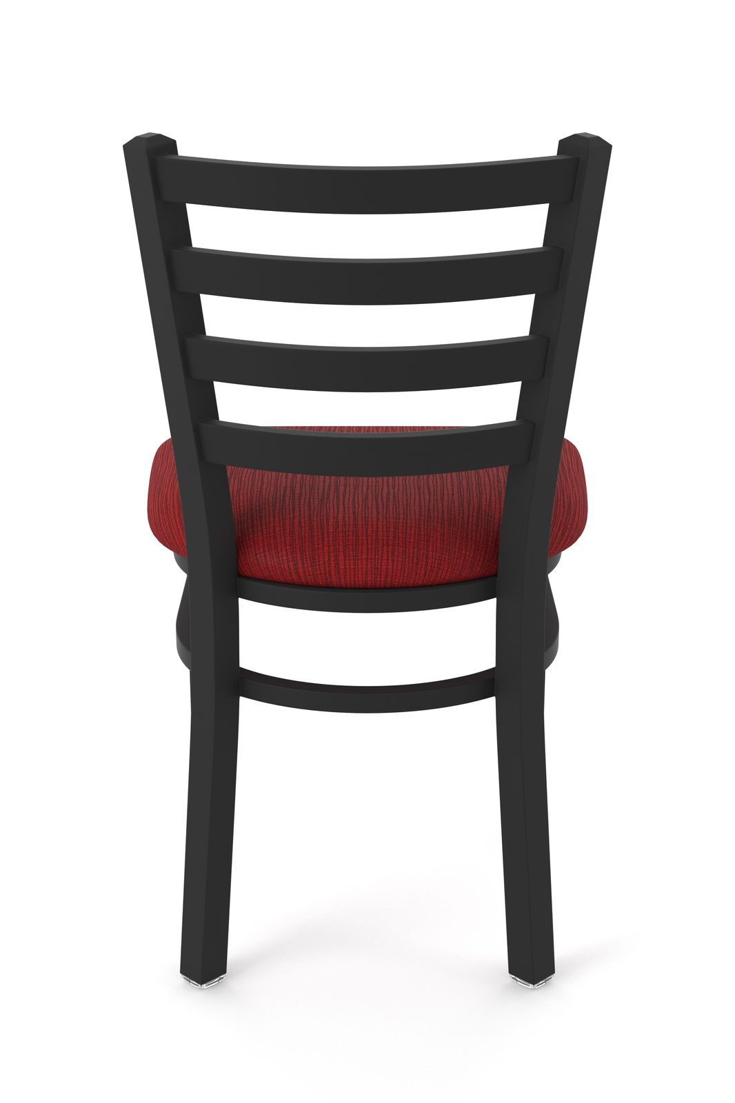 18-Inch Ladder Back Chair with Steel Frame, Black Wrinkle Finish, and Graph Ruby Seat 5 18-Inch Ladder Back Chair with Steel Frame, Black Wrinkle Finish, and Graph Ruby Seat - Image 5