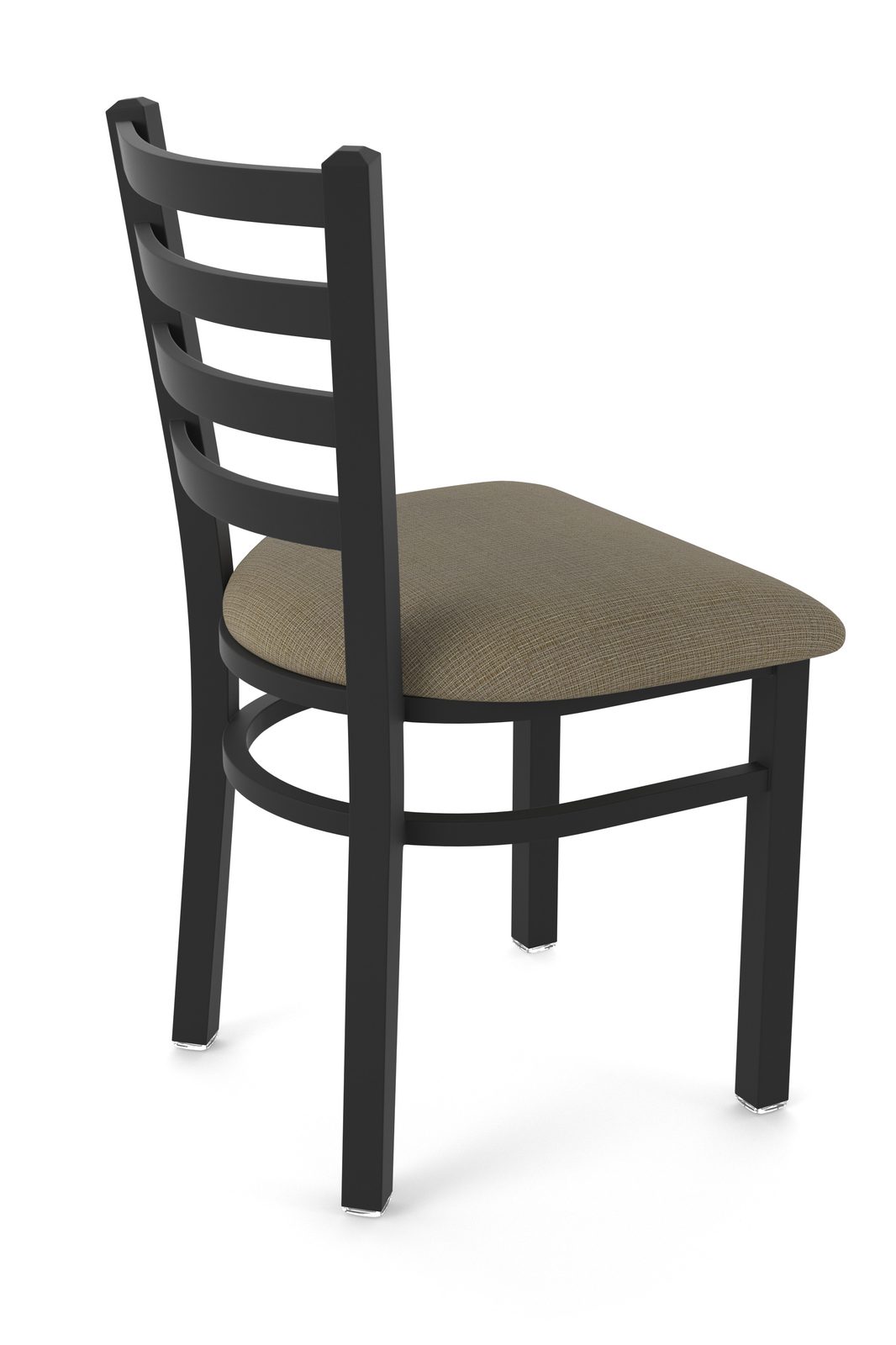 18-Inch Ladder Back Chair with Steel Frame, Black Wrinkle Finish, and Graph Cork Seat 2 18-Inch Ladder Back Chair with Steel Frame, Black Wrinkle Finish, and Graph Cork Seat - Image 2