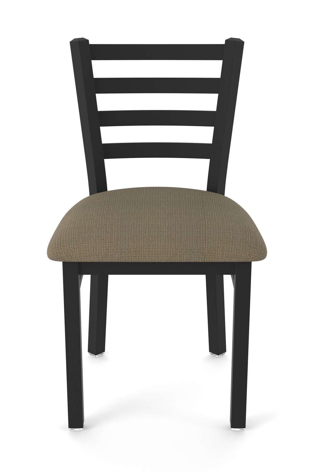 18-Inch Ladder Back Chair with Steel Frame, Black Wrinkle Finish, and Graph Cork Seat 4 18-Inch Ladder Back Chair with Steel Frame, Black Wrinkle Finish, and Graph Cork Seat - Image 4