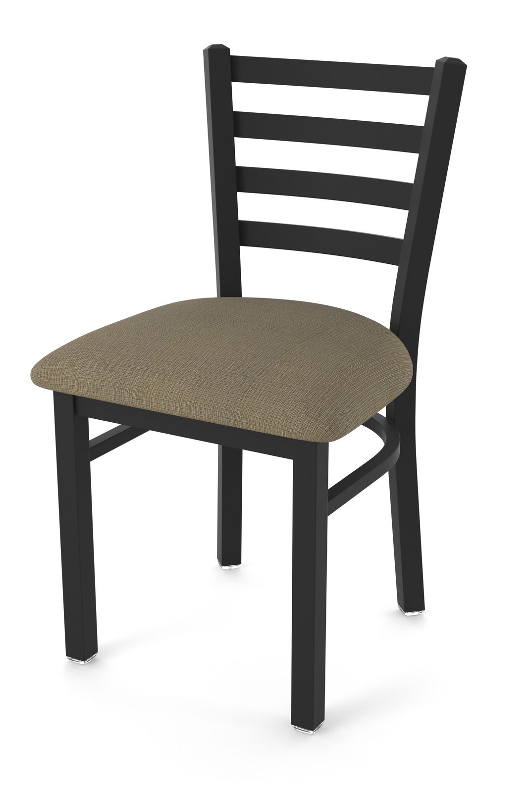 18-Inch Ladder Back Chair with Steel Frame, Black Wrinkle Finish, and Graph Cork Seat 1 18-Inch Ladder Back Chair with Steel Frame, Black Wrinkle Finish, and Graph Cork Seat
