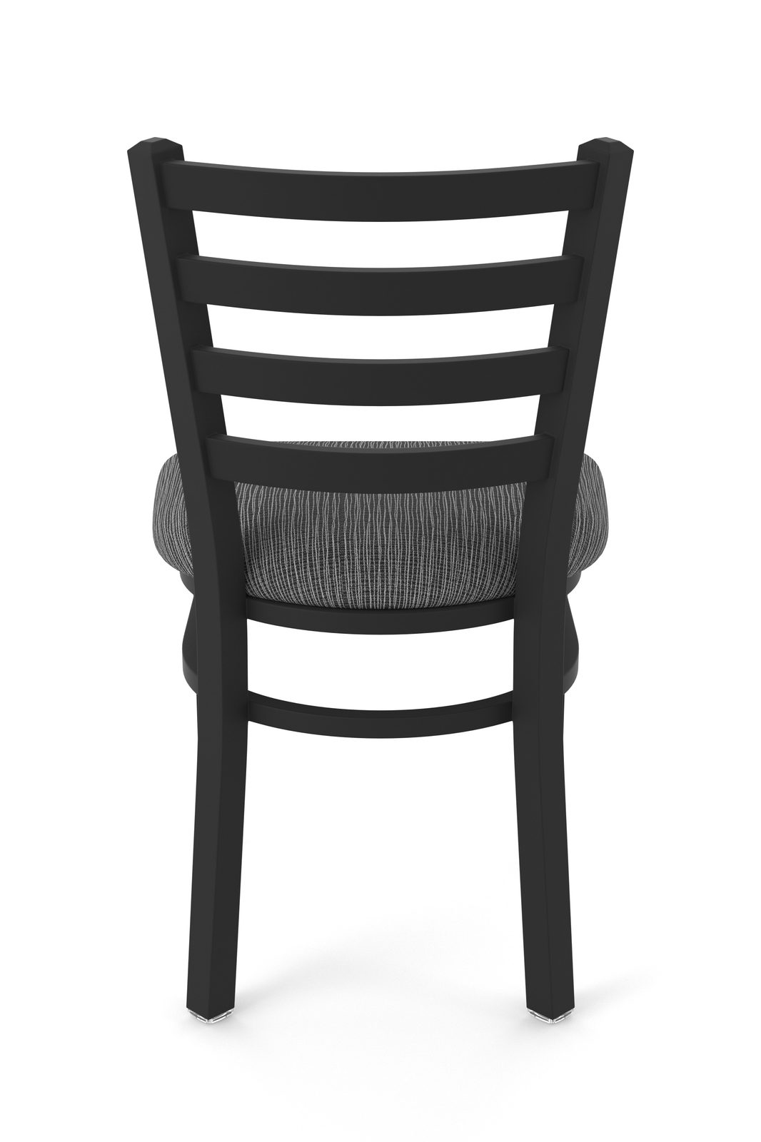 18-Inch Ladder Back Chair with Steel Frame, Black Wrinkle Finish, and Graph Coal Seat 5 18-Inch Ladder Back Chair with Steel Frame, Black Wrinkle Finish, and Graph Coal Seat - Image 5