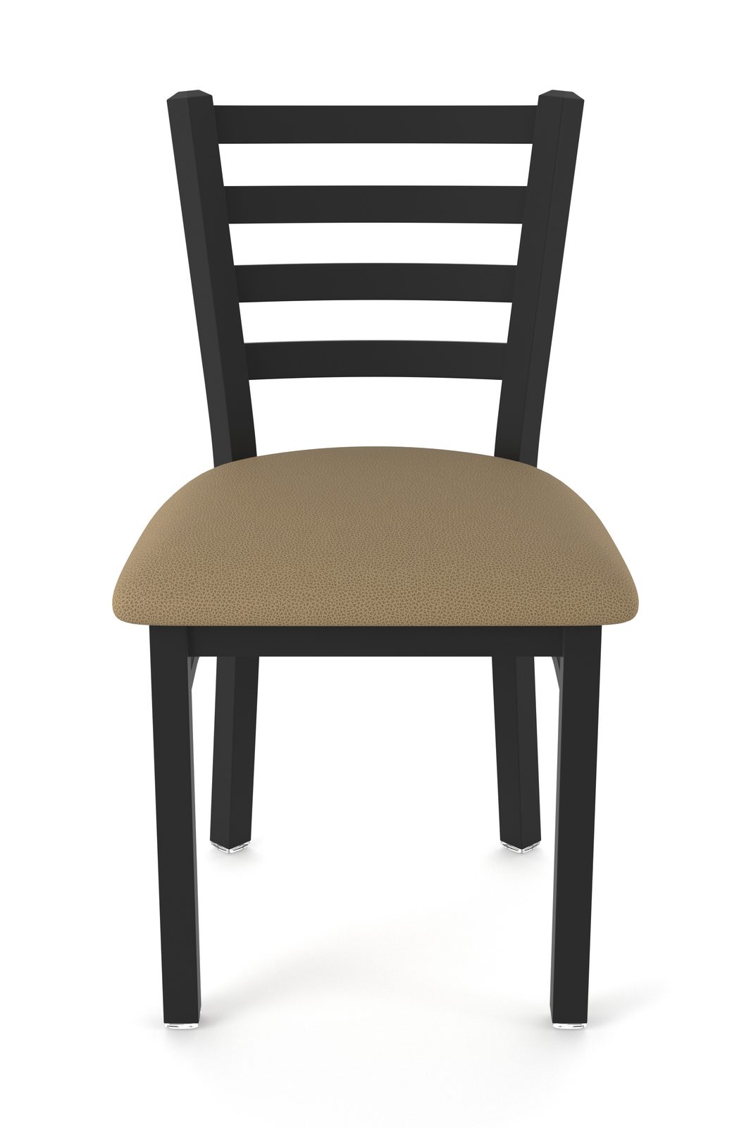 18-Inch Ladder Back Chair with Steel Frame, Black Wrinkle Finish, and Rein Thatch Seat 4 18-Inch Ladder Back Chair with Steel Frame, Black Wrinkle Finish, and Rein Thatch Seat - Image 4