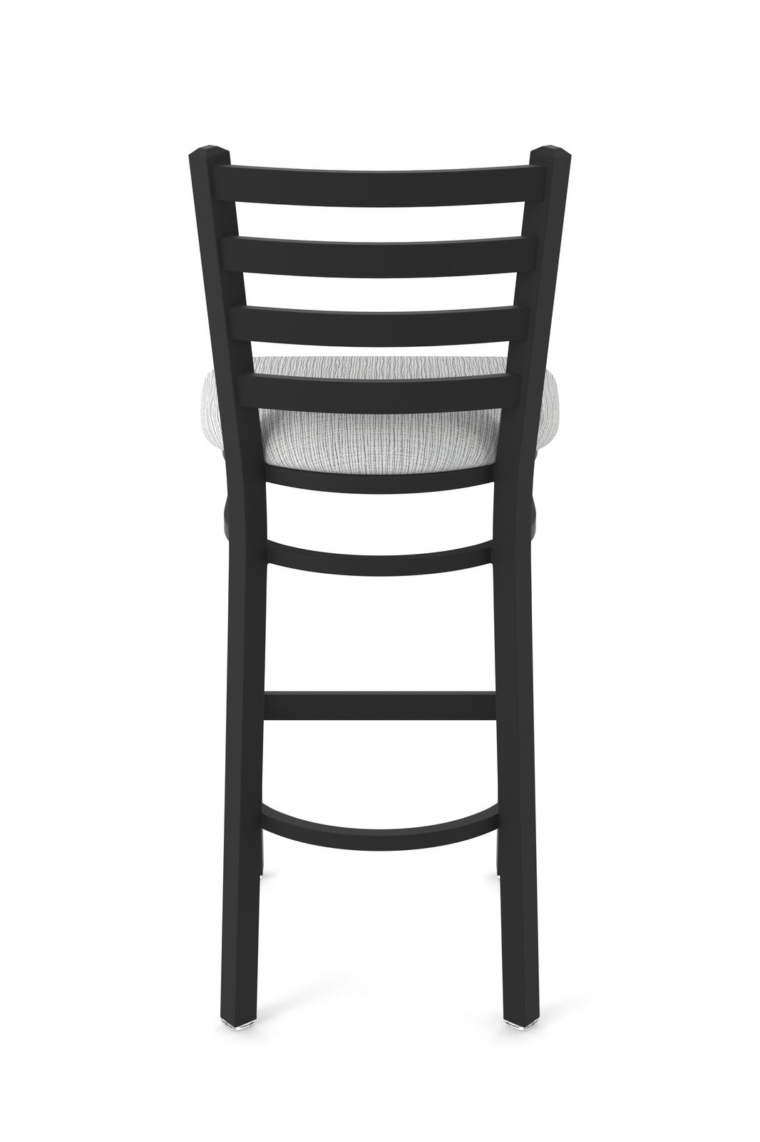 25-Inch Ladder Back Counter Stool with Steel Frame, Black Wrinkle Finish, and Graph Alpine Seat 5 25-Inch Ladder Back Counter Stool with Steel Frame, Black Wrinkle Finish, and Graph Alpine Seat - Image 5