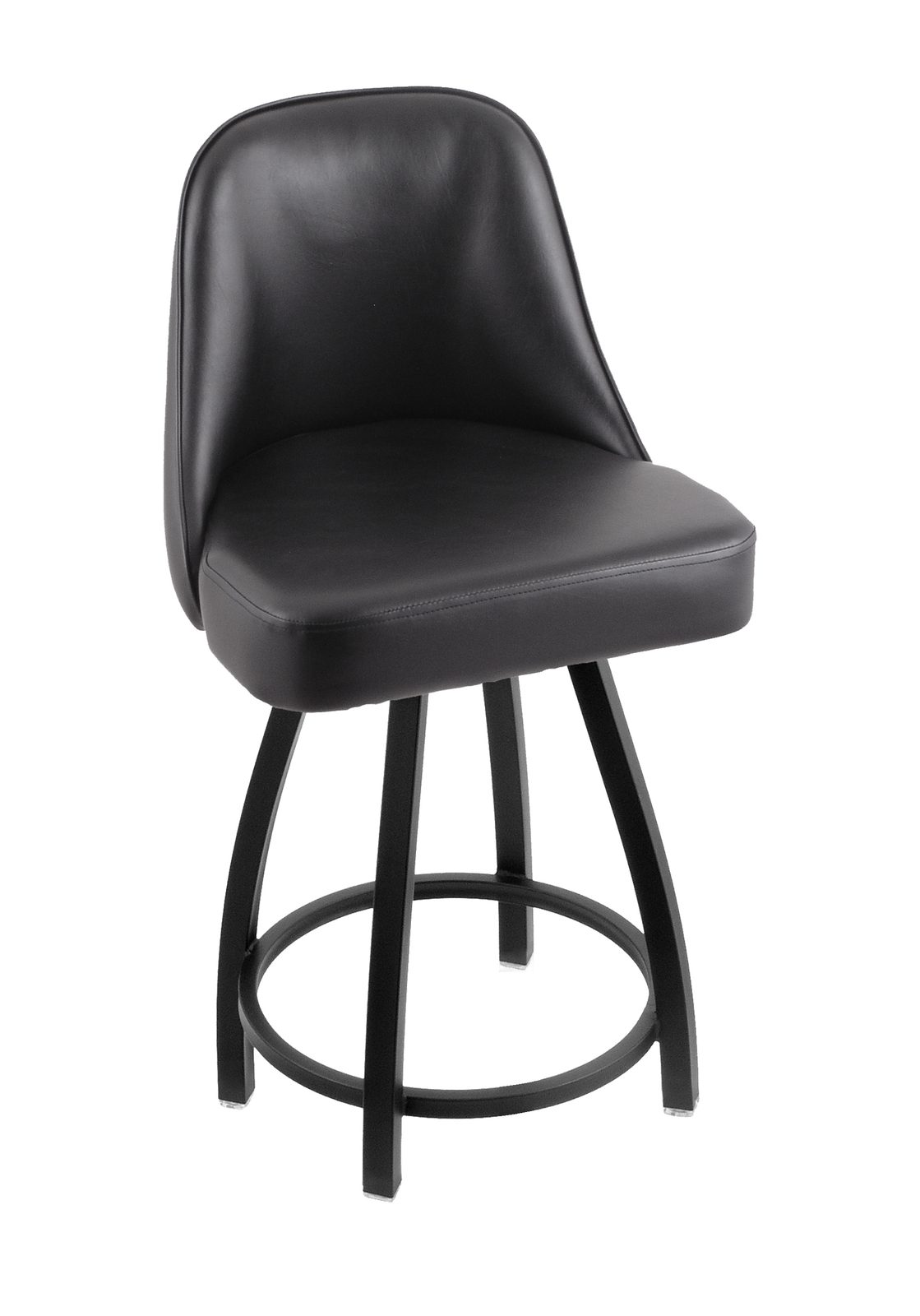 Indiana University 25-Inch Swivel Counter Stool w/ Black Wrinkle Finish, Padded Back, 4-Inch Cushion Seat 2 Indiana University 25-Inch Swivel Counter Stool w/ Black Wrinkle Finish, Padded Back, 4-Inch Cushion Seat - Image 2