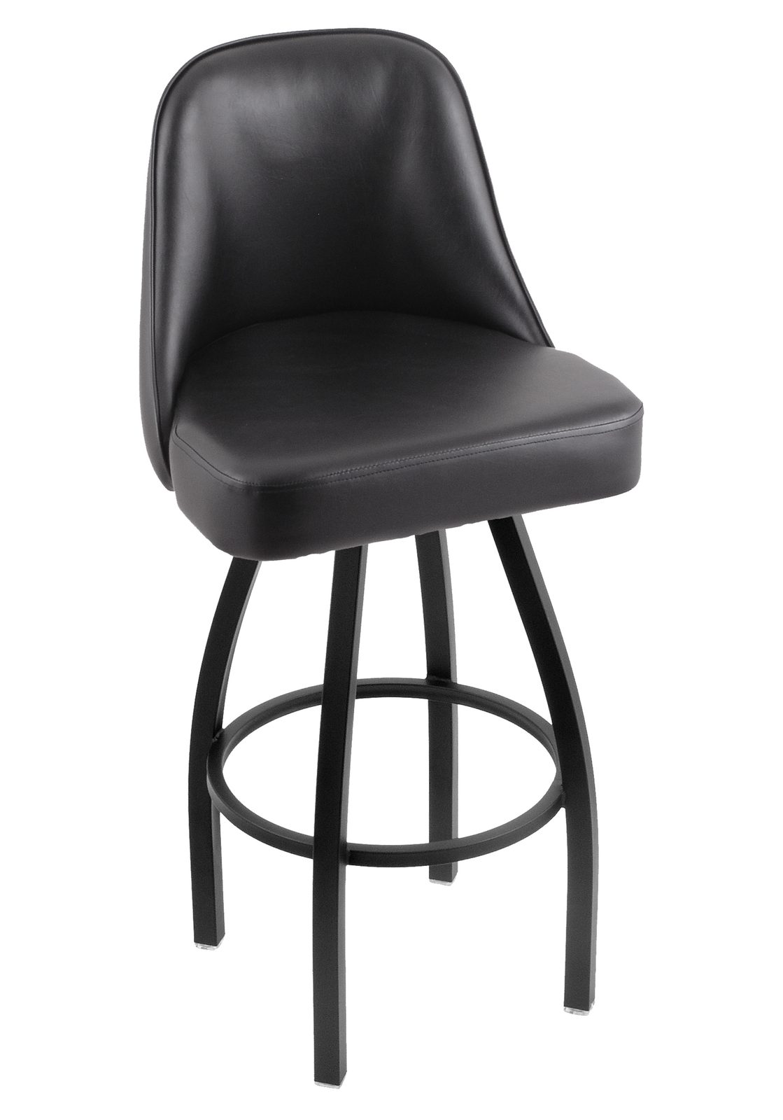 Georgetown University 30-Inch Swivel Bar Stool w/ Black Wrinkle Finish, Padded Back, 4-Inch Cushion Seat 2 Georgetown University 30-Inch Swivel Bar Stool w/ Black Wrinkle Finish, Padded Back, 4-Inch Cushion Seat - Image 2