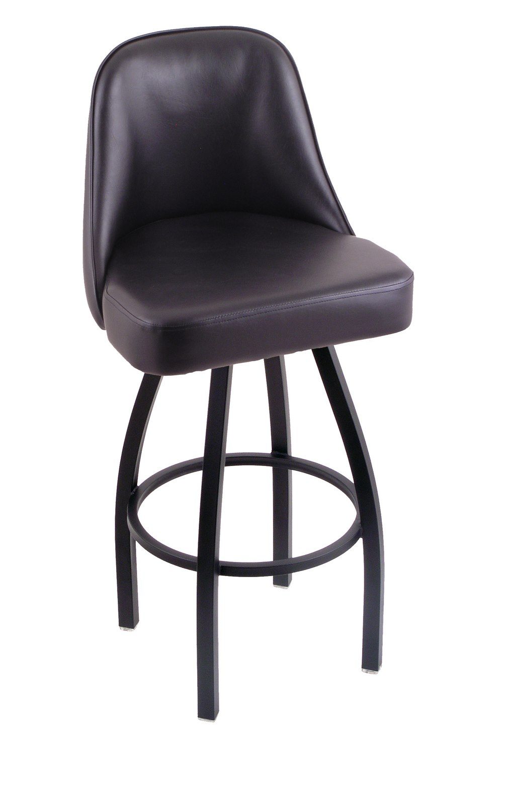 Georgetown University 36-Inch Swivel Extra Tall Bar Stool w/ Black Wrinkle Finish, Padded Back, 4-Inch Cushion Seat 2 Georgetown University 36-Inch Swivel Extra Tall Bar Stool w/ Black Wrinkle Finish, Padded Back, 4-Inch Cushion Seat - Image 2