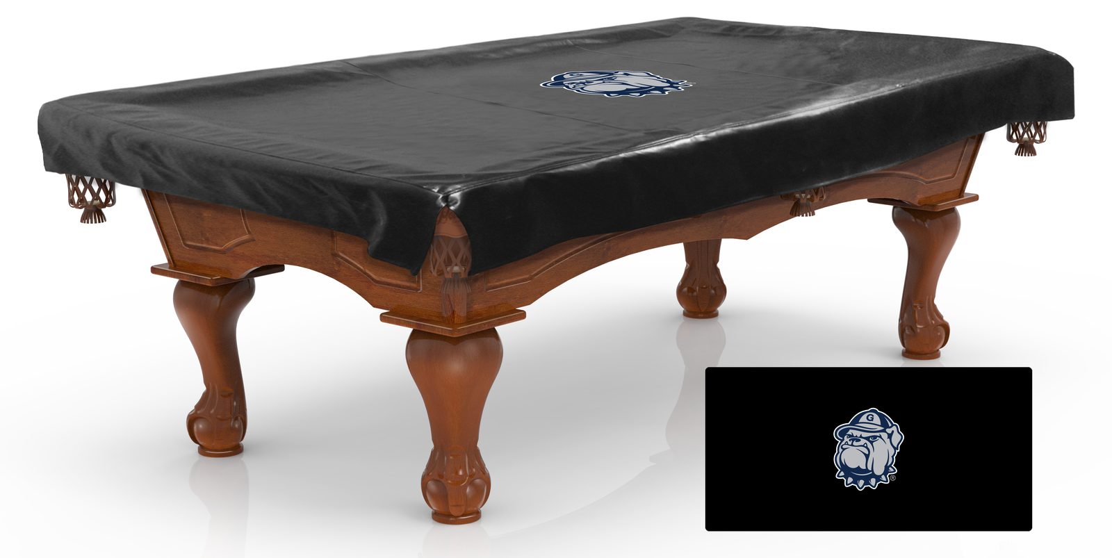 Georgetown University 7-Foot Logo Pool Table Cover 1 Georgetown University 7-Foot Logo Pool Table Cover