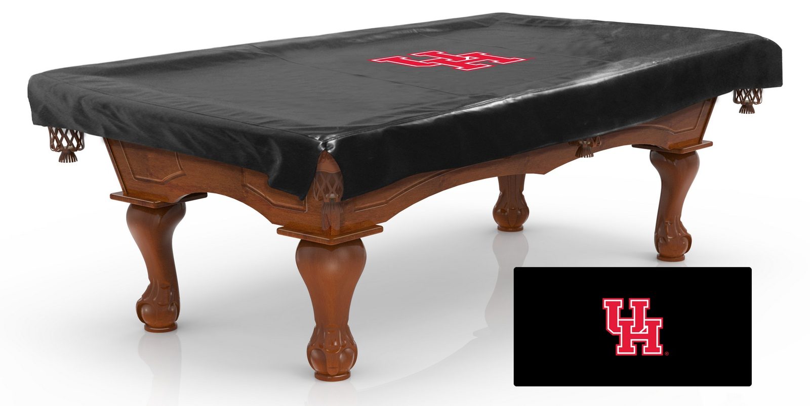 University of Houston 7-Foot Logo Pool Table Cover 1 University of Houston 7-Foot Logo Pool Table Cover