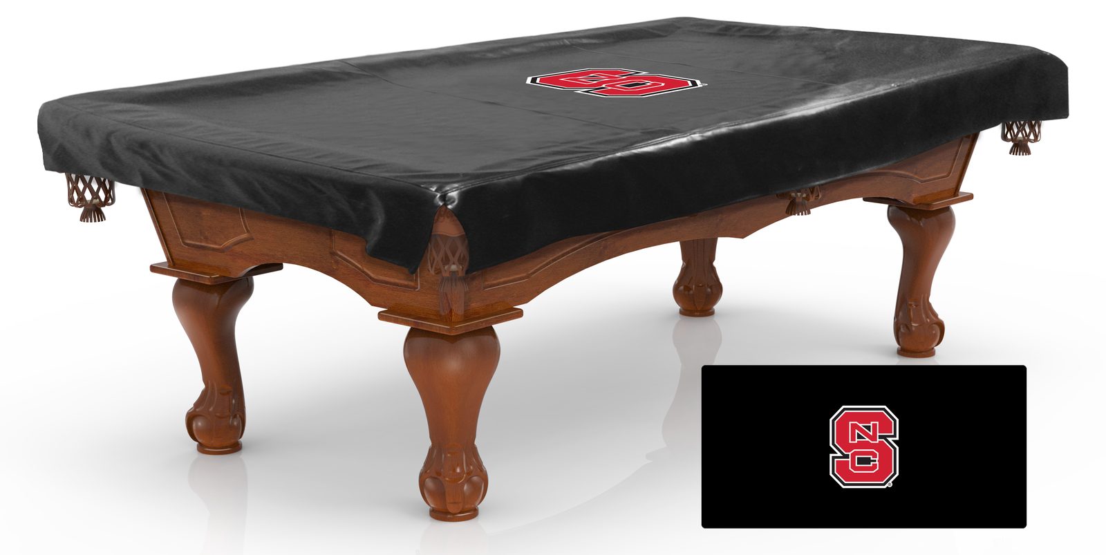 North Carolina State University 7-Foot Logo Pool Table Cover 1 North Carolina State University 7-Foot Logo Pool Table Cover