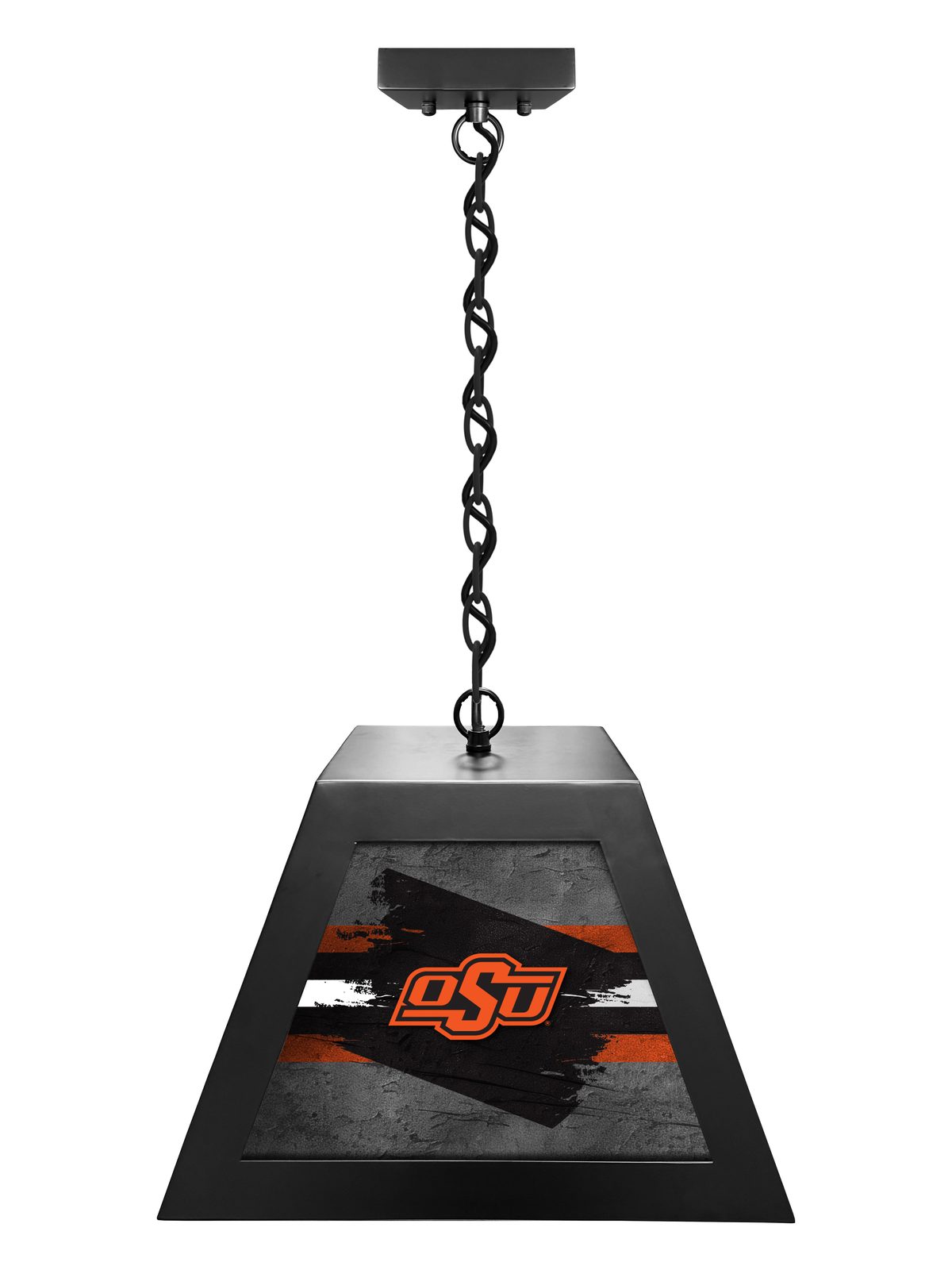 Oklahoma State University Pendant Box Light 1 Oklahoma State University Pendant Box Light