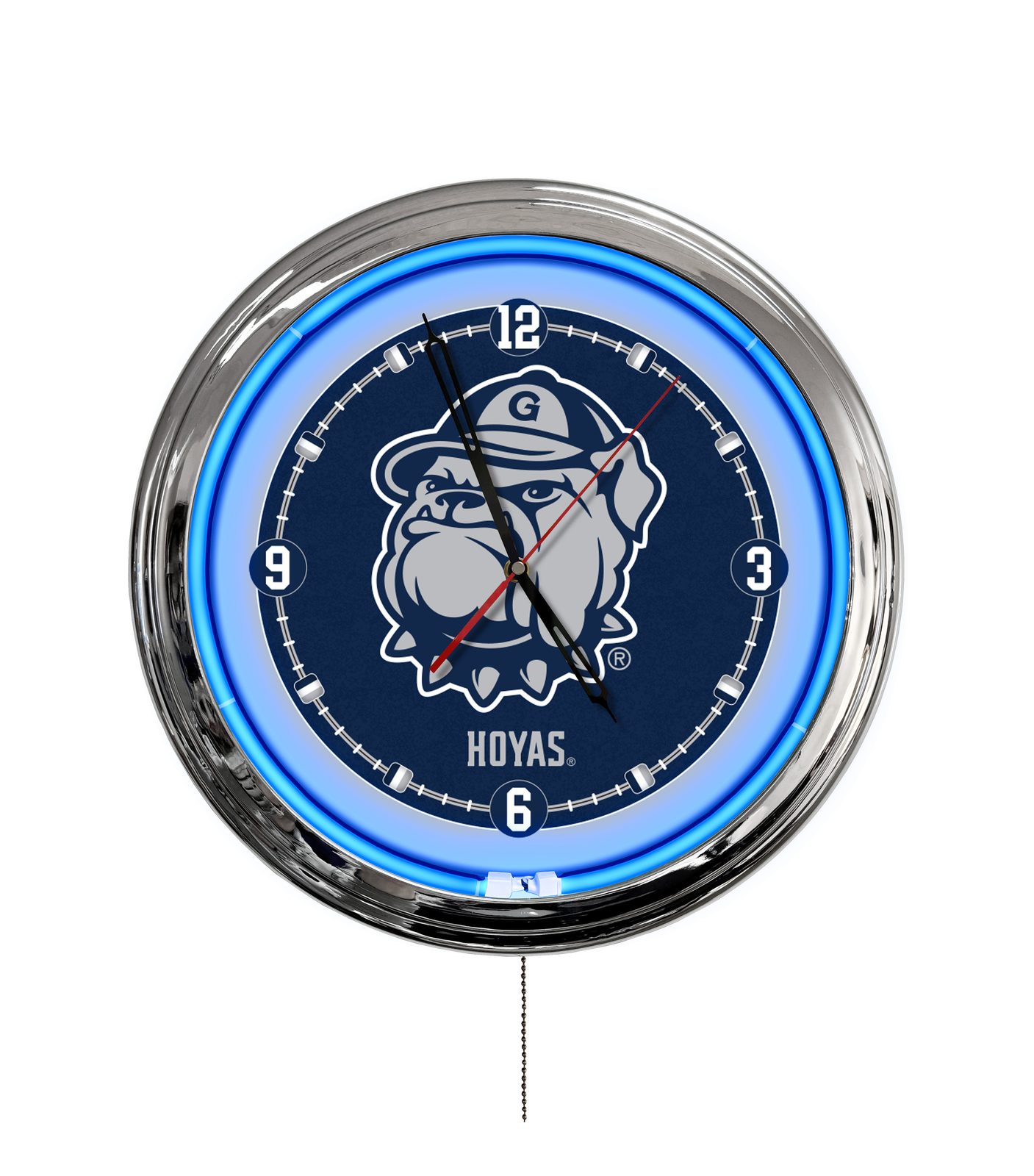Georgetown University 16-Inch LED Wall Clock in Chrome 1 Georgetown University 16-Inch LED Wall Clock in Chrome