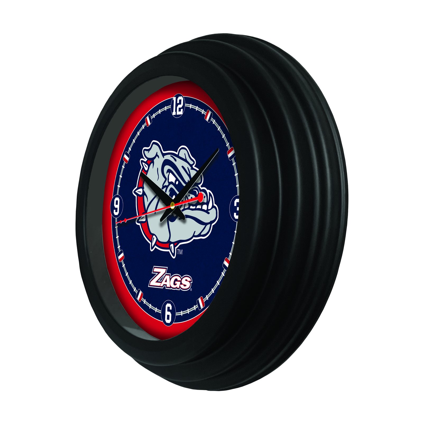 Gonzaga 15-Inch Wall Clock in Black 2 Gonzaga 15-Inch Wall Clock in Black - Image 2