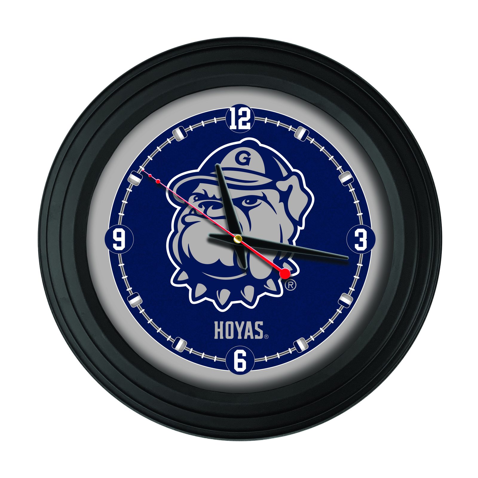 Georgetown University 15-Inch Wall Clock in Black 1 Georgetown University 15-Inch Wall Clock in Black