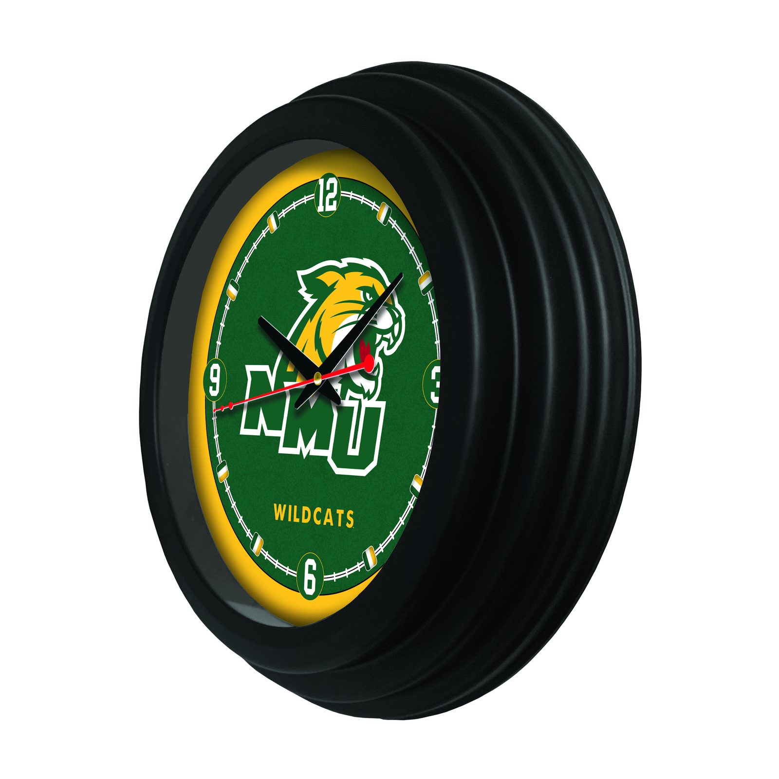 Northern Michigan University 15-Inch Wall Clock in Black 2 Northern Michigan University 15-Inch Wall Clock in Black - Image 2