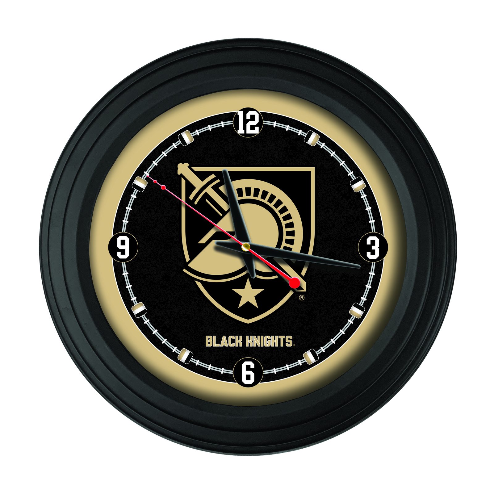 US Military Academy 15-Inch Wall Clock in Black 1 US Military Academy 15-Inch Wall Clock in Black