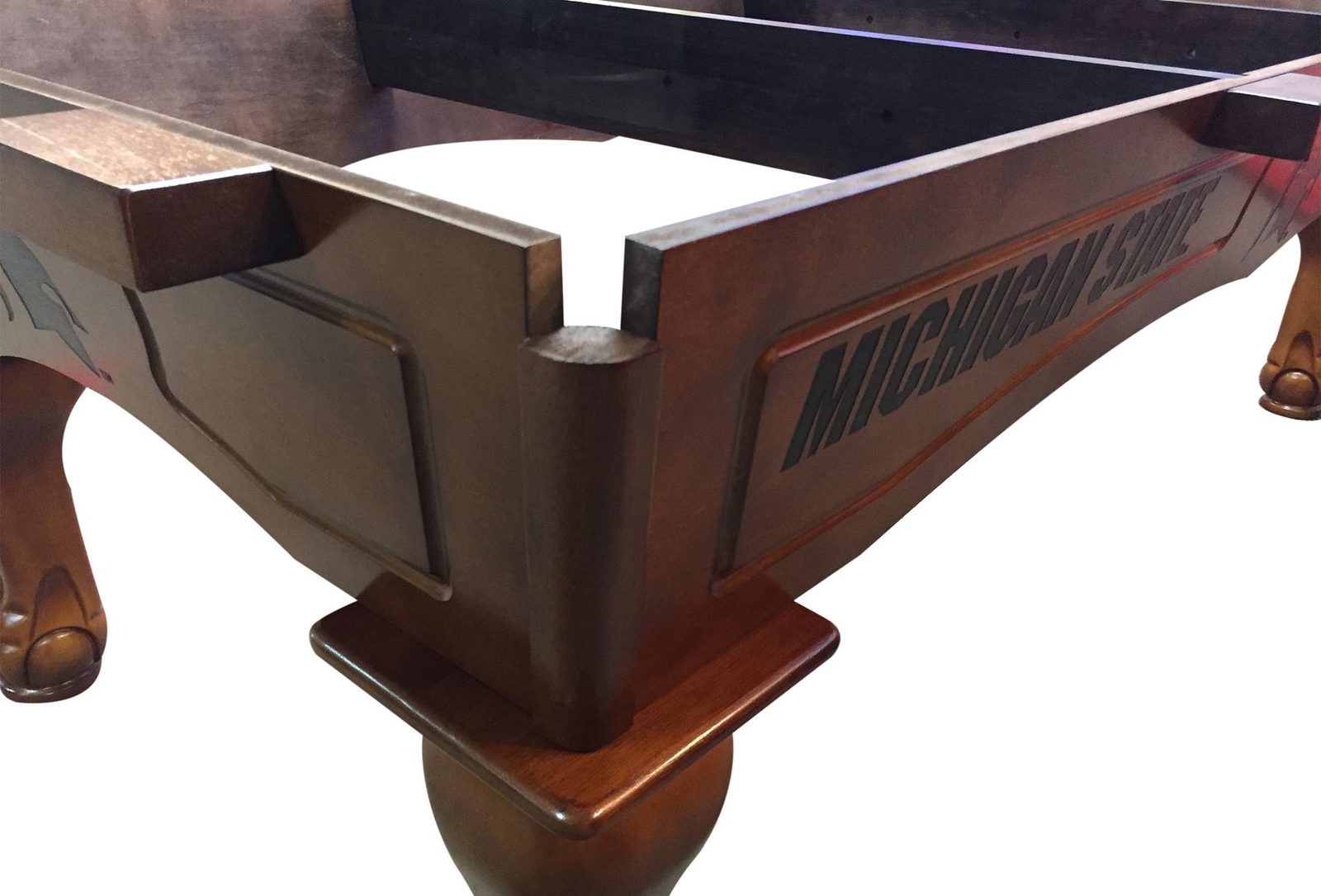 Georgetown University Pool Table with Chardonnay Finish and Claw Leg 4 Georgetown University Pool Table with Chardonnay Finish and Claw Leg - Image 4
