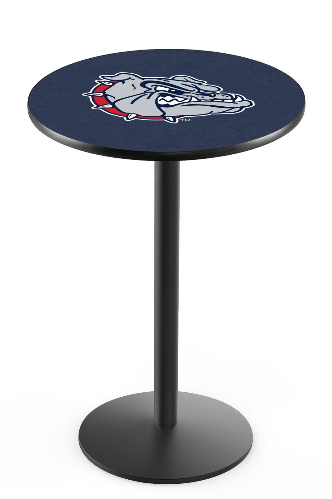 Gonzaga 42-Inch Pub Table with 30-Inch Top, Round Base Base, and Black Wrinkle Finish 1 Gonzaga 42-Inch Pub Table with 30-Inch Top, Round Base Base, and Black Wrinkle Finish