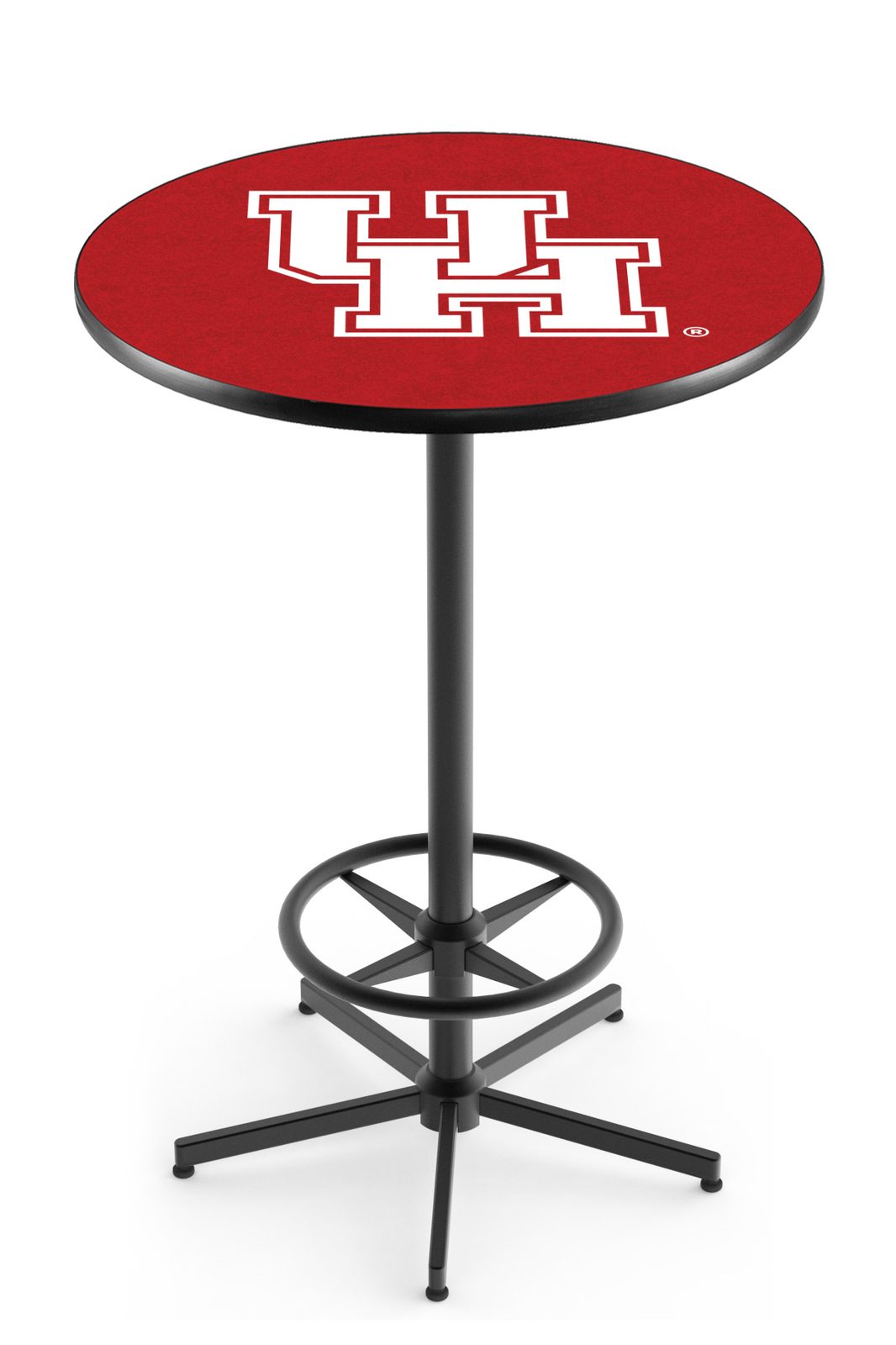 University of Houston 42-Inch Pub Table with 36-Inch Top, Star Base Base, and Black Wrinkle Finish 1 University of Houston 42-Inch Pub Table with 36-Inch Top, Star Base Base, and Black Wrinkle Finish