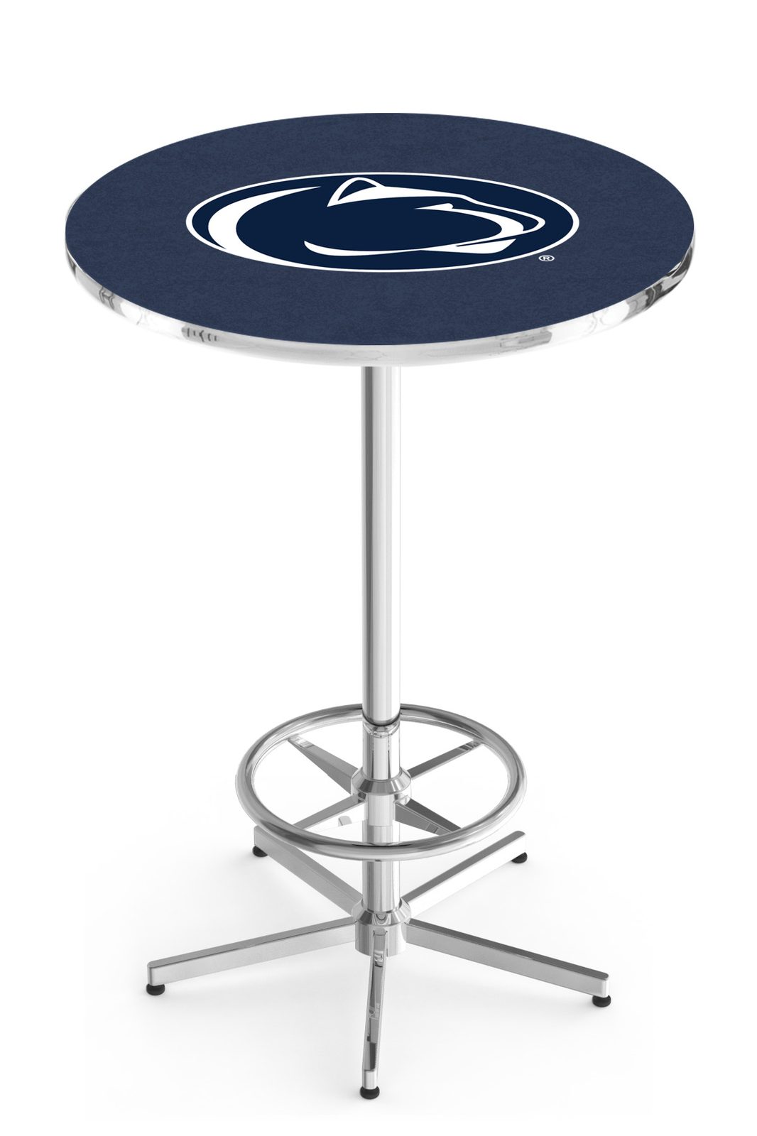 Pennsylvania State University 42-Inch Pub Table with 30-Inch Top, Star Base Base, and Chrome Finish 1 Pennsylvania State University 42-Inch Pub Table with 30-Inch Top, Star Base Base, and Chrome Finish
