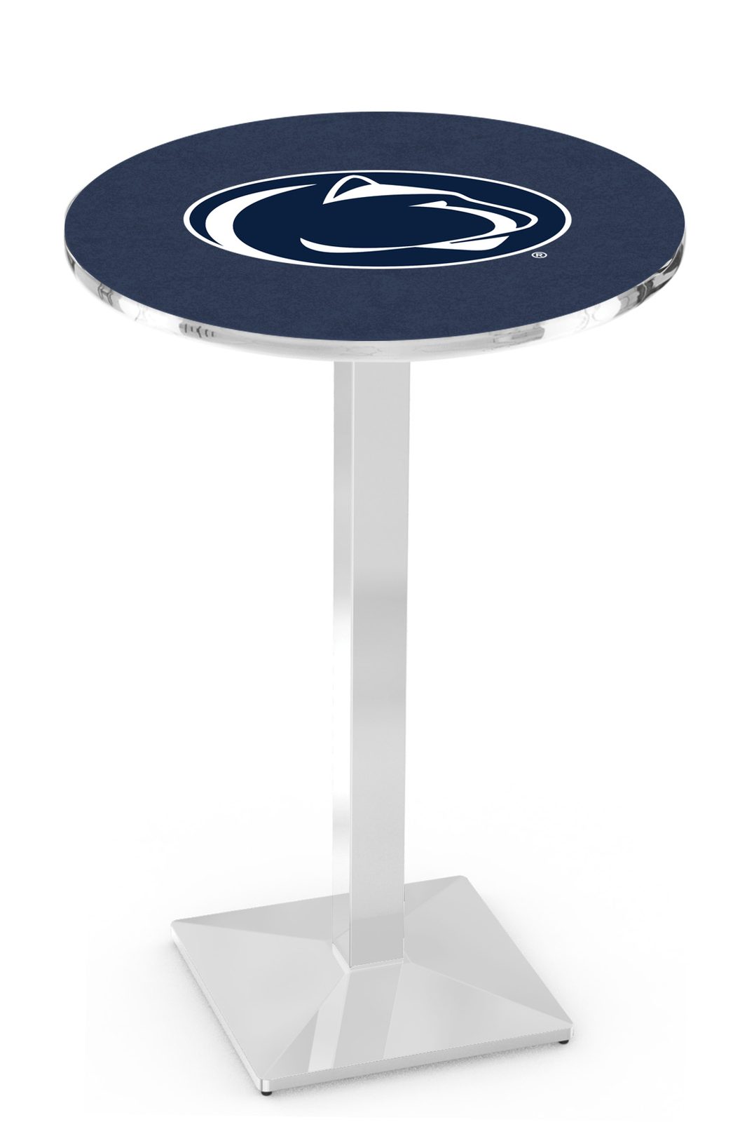Pennsylvania State University 42-Inch Pub Table with 36-Inch Top, Square Base Base, and Chrome Finish 1 Pennsylvania State University 42-Inch Pub Table with 36-Inch Top, Square Base Base, and Chrome Finish