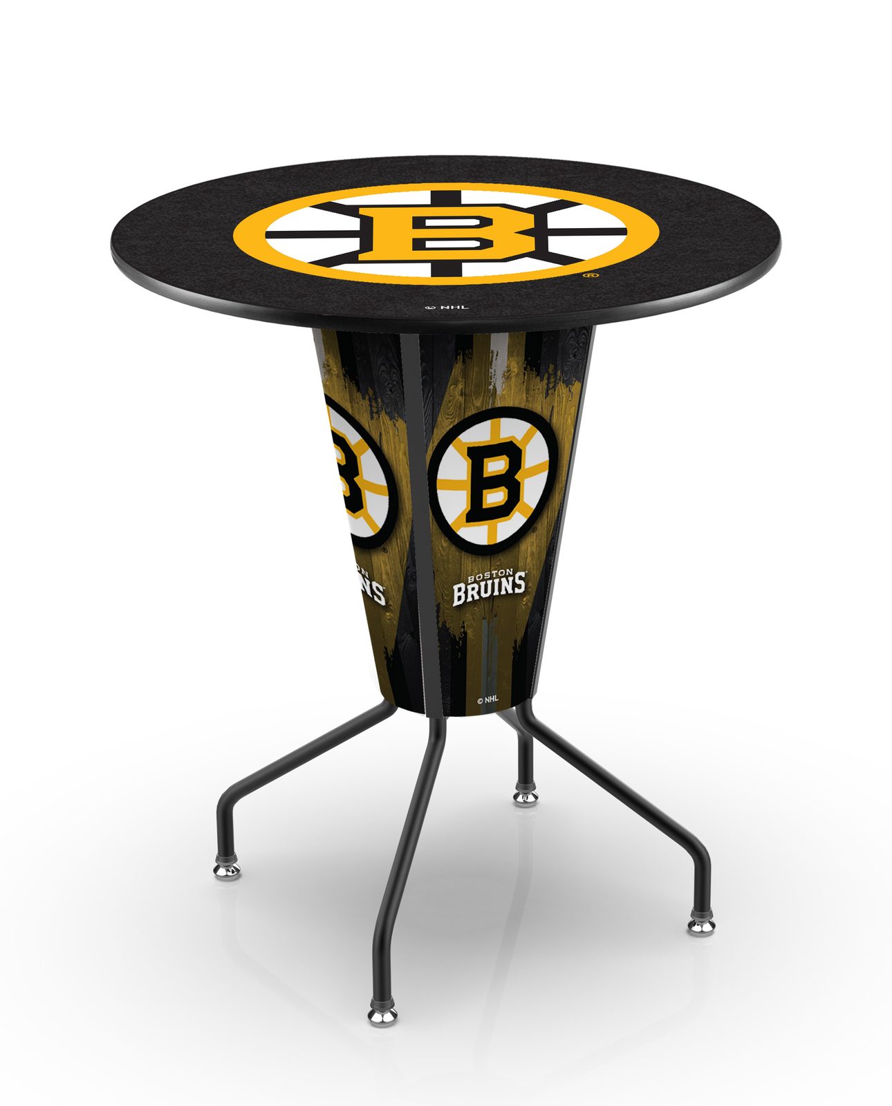 Boston Bruins 42-Inch Tall Indoor Lighted Pub Table w/ 36-Inch Top 1 Boston Bruins 42-Inch Tall Indoor Lighted Pub Table w/ 36-Inch Top