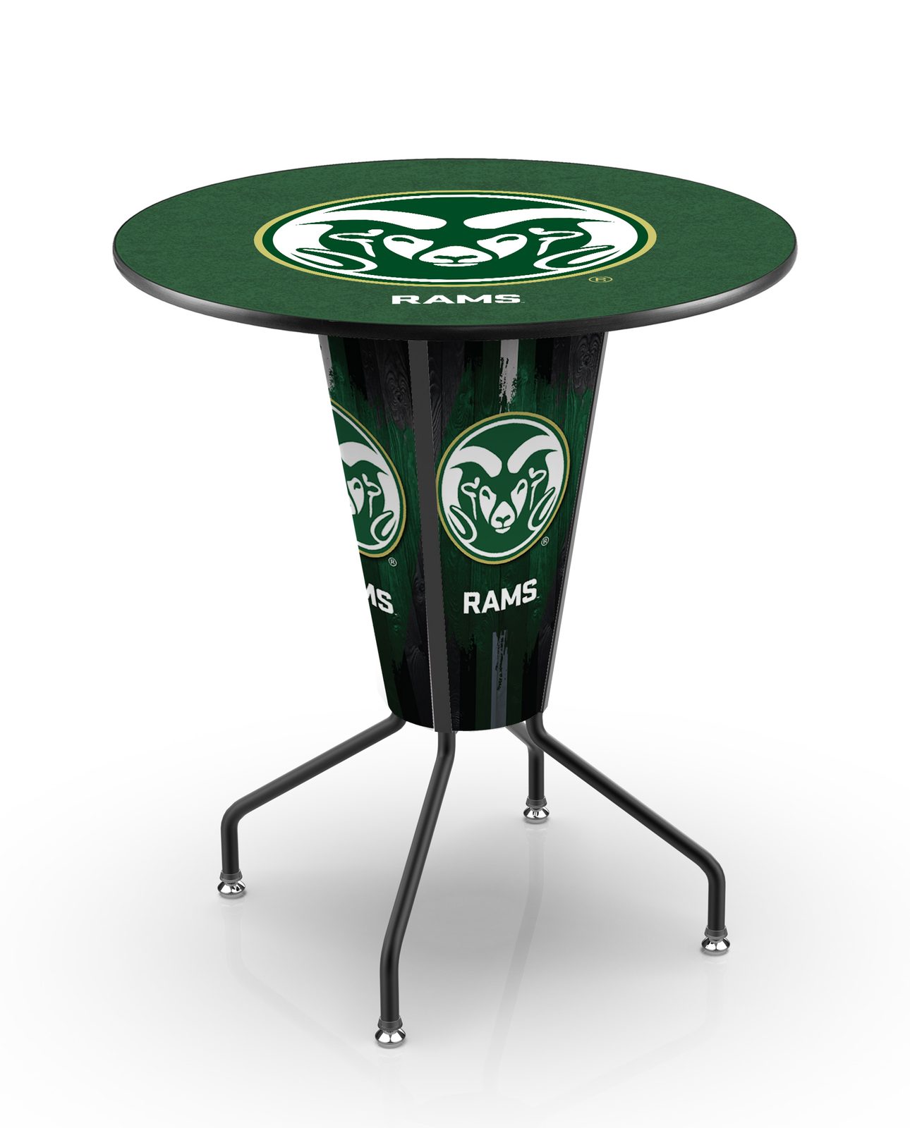 Colorado State University 42-Inch Tall Indoor Lighted Pub Table w/ 36-Inch Top 1 Colorado State University 42-Inch Tall Indoor Lighted Pub Table w/ 36-Inch Top
