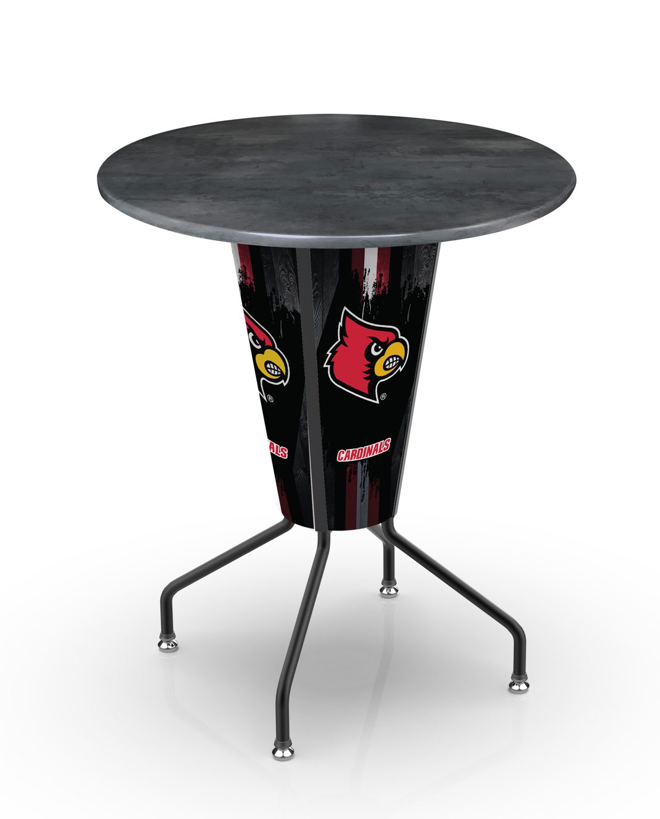 University of Louisville 42-Inch Tall Outdoor Lighted Pub Table w/ 36-Inch Top 1 University of Louisville 42-Inch Tall Outdoor Lighted Pub Table w/ 36-Inch Top