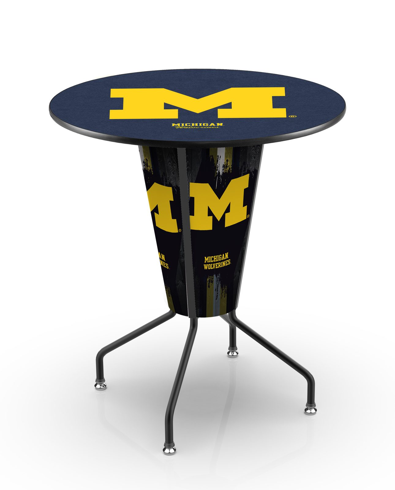 University of Michigan 42-Inch Tall Indoor Lighted Pub Table w/ 36-Inch Top 1 University of Michigan 42-Inch Tall Indoor Lighted Pub Table w/ 36-Inch Top