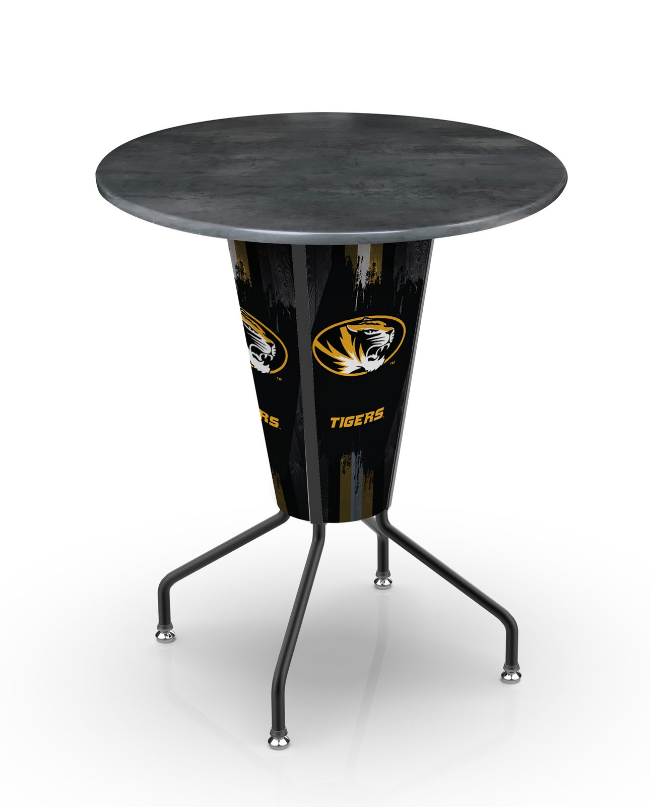 University of Missouri 42-Inch Tall Outdoor Lighted Pub Table w/ 36-Inch Top 1 University of Missouri 42-Inch Tall Outdoor Lighted Pub Table w/ 36-Inch Top