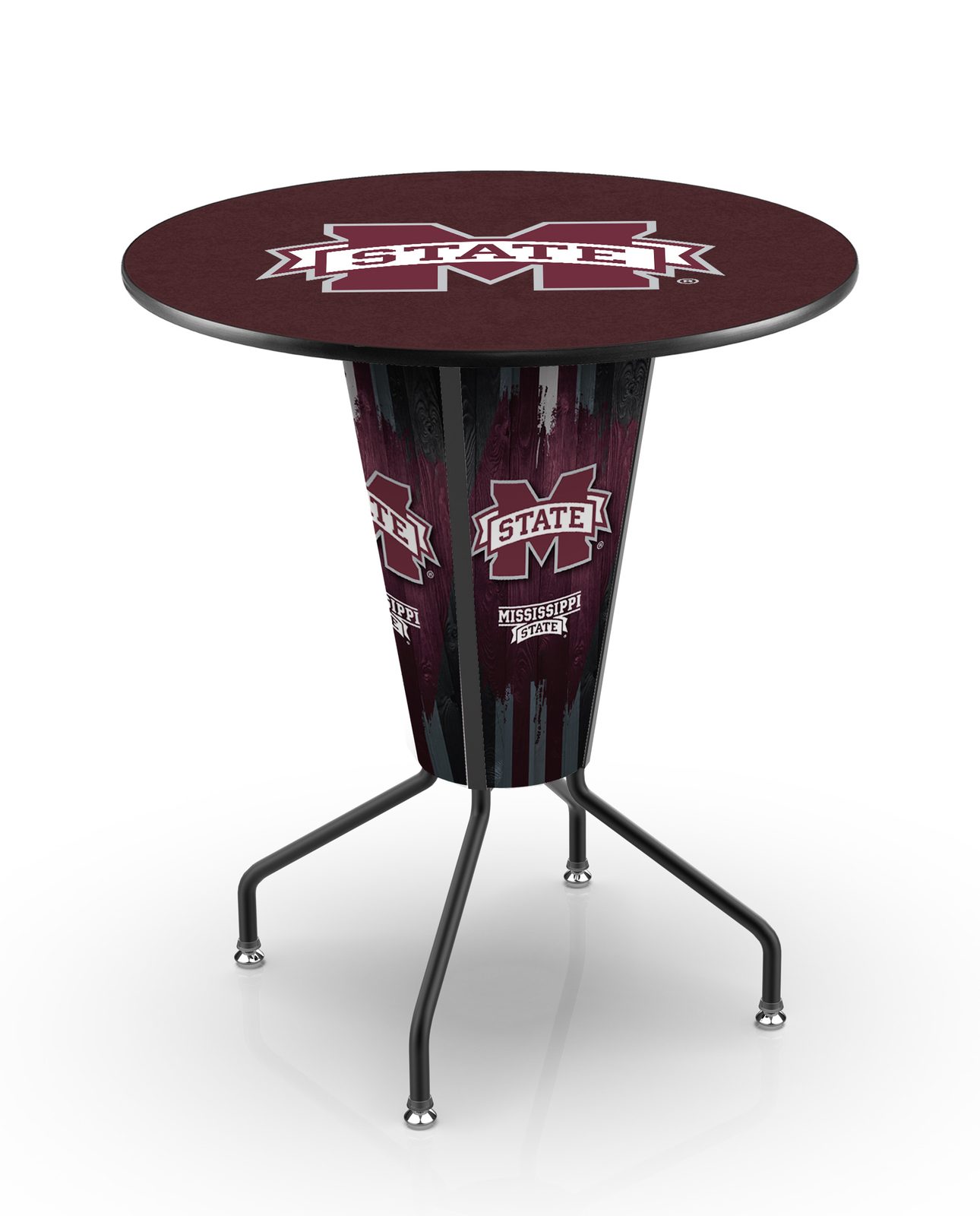 Mississippi State University 42-Inch Tall Indoor Lighted Pub Table w/ 36-Inch Top 1 Mississippi State University 42-Inch Tall Indoor Lighted Pub Table w/ 36-Inch Top