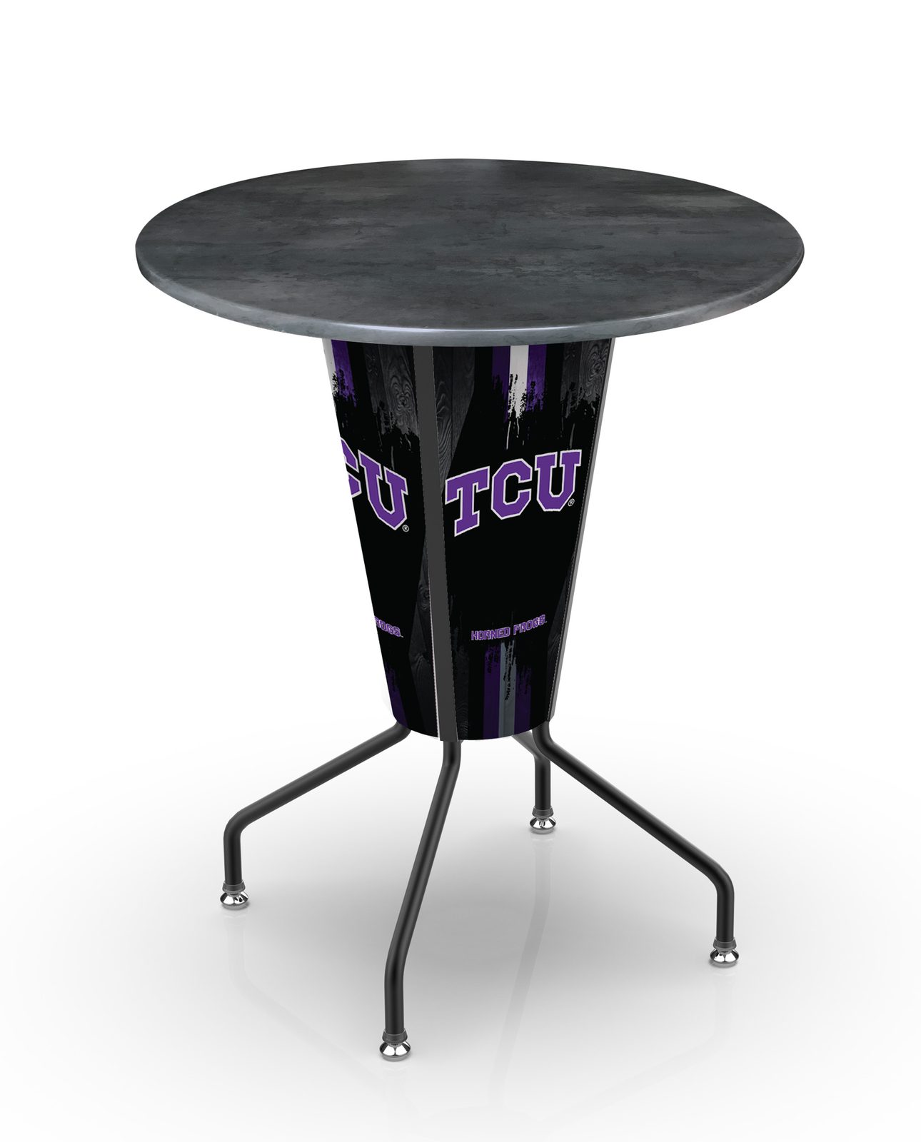 TCU 42-Inch Tall Outdoor Lighted Pub Table w/ 36-Inch Top 1 TCU 42-Inch Tall Outdoor Lighted Pub Table w/ 36-Inch Top