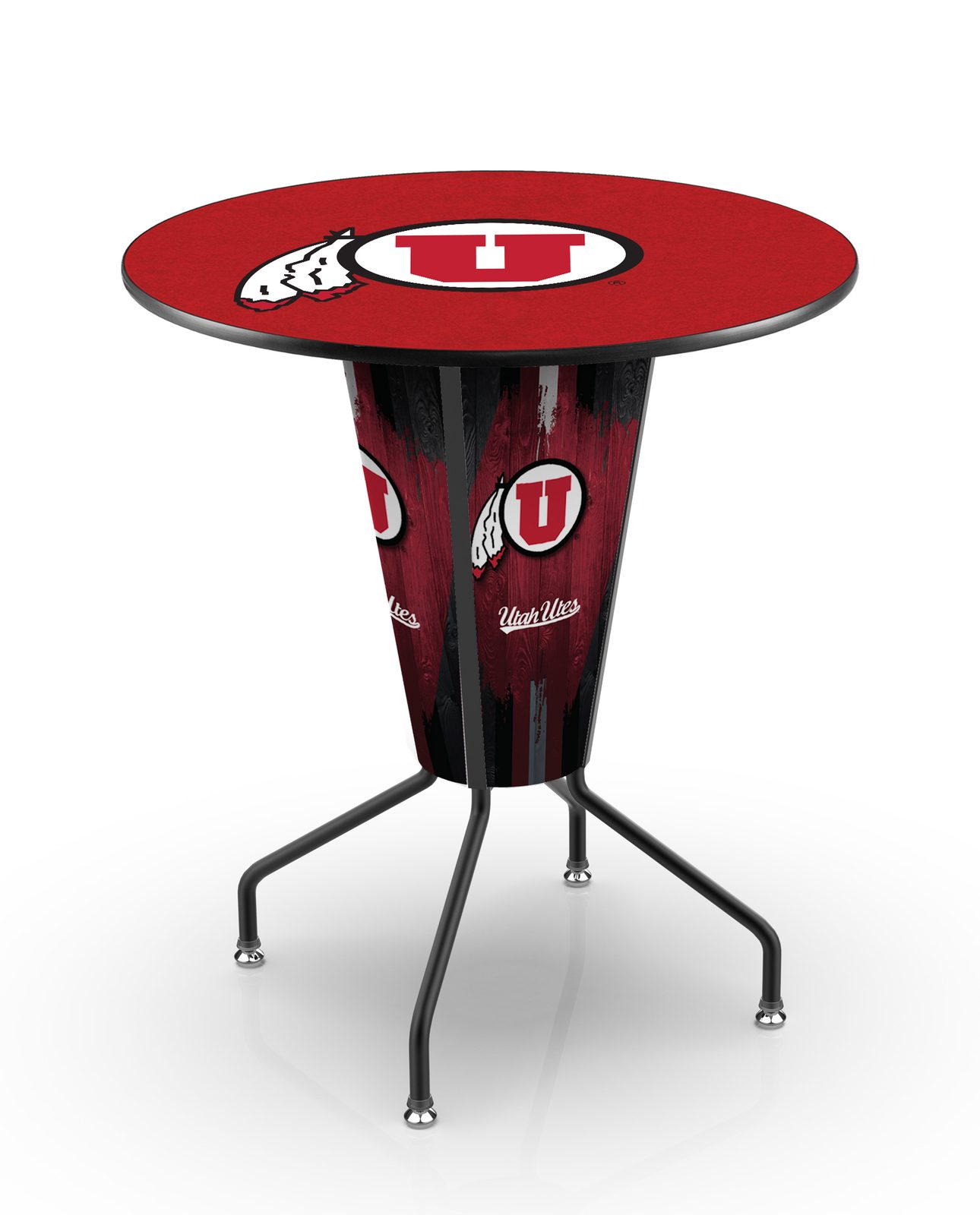University of Utah 42-Inch Tall Indoor Lighted Pub Table w/ 36-Inch Top 1 University of Utah 42-Inch Tall Indoor Lighted Pub Table w/ 36-Inch Top
