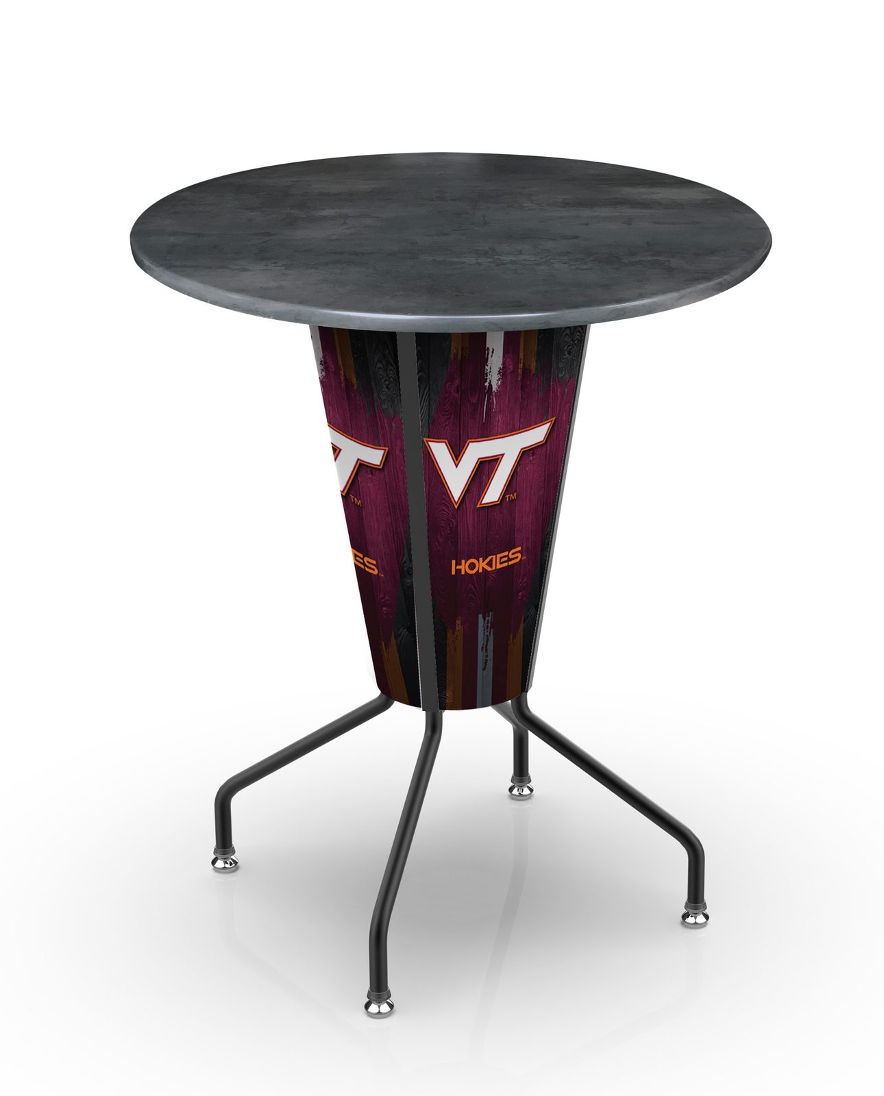 Virginia Tech University 42-Inch Tall Outdoor Lighted Pub Table w/ 36-Inch Top 1 Virginia Tech University 42-Inch Tall Outdoor Lighted Pub Table w/ 36-Inch Top