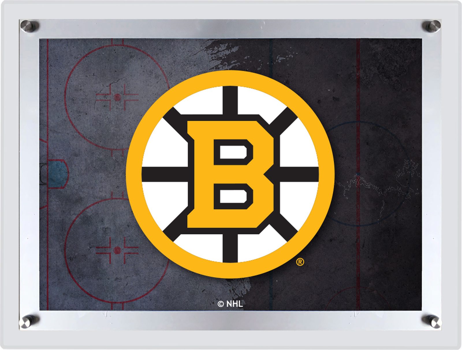 Boston Bruins A4 Backlit LED Sign 1 Boston Bruins A4 Backlit LED Sign