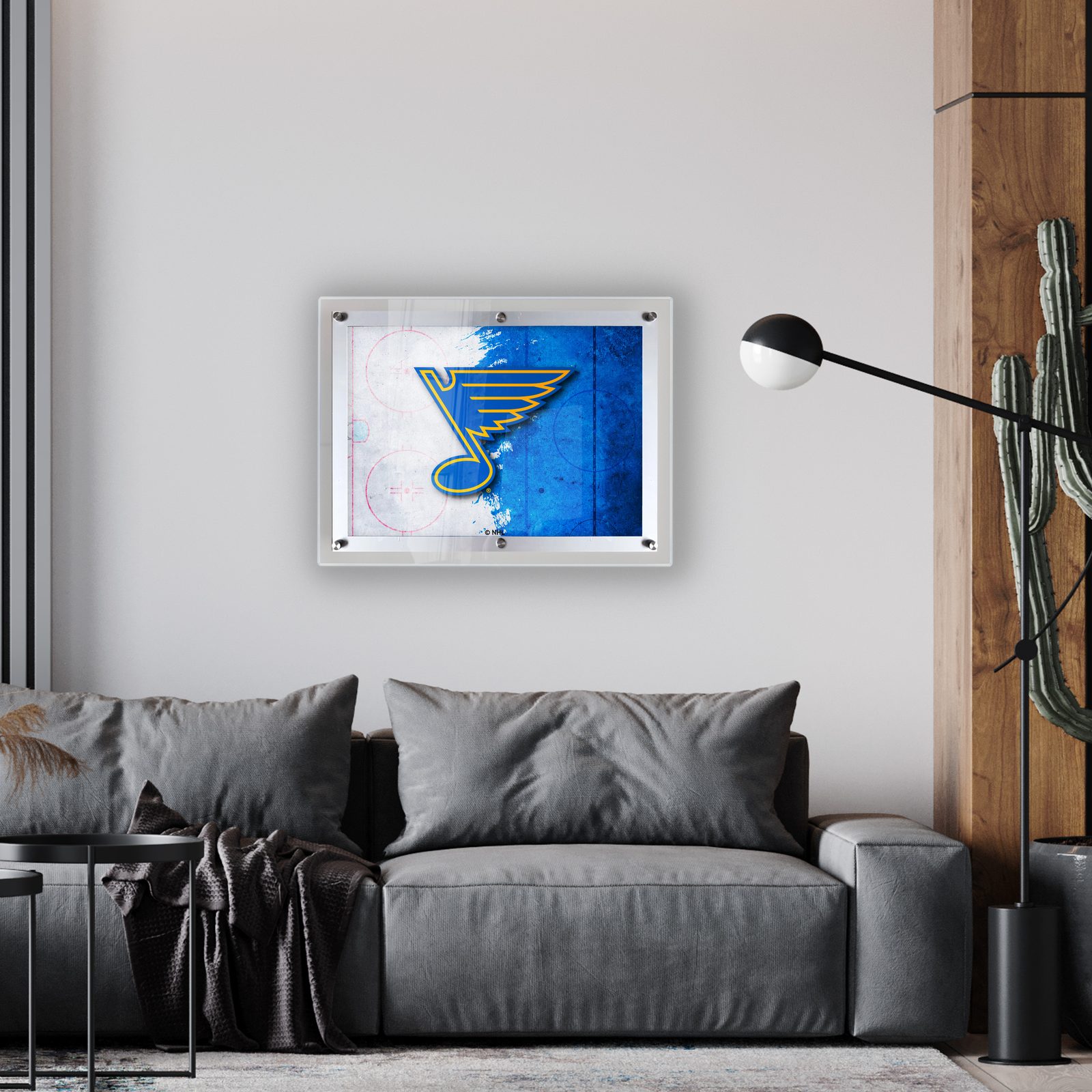 St Louis Blues A3 Backlit LED Sign 2 St Louis Blues A3 Backlit LED Sign - Image 2
