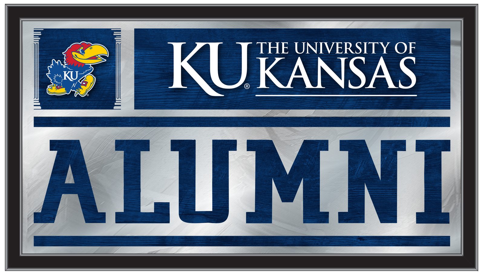 Kansas University 26x15 Alumni Wall Mirror 1 Kansas University 26x15 Alumni Wall Mirror