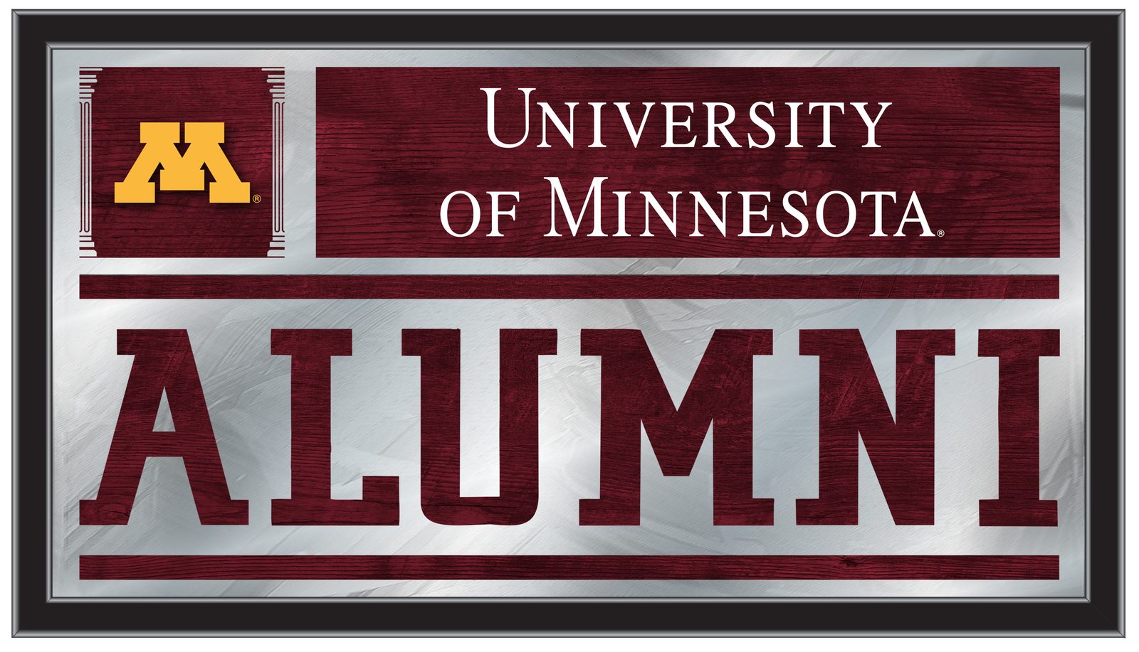 University of Minnesota 26x15 Alumni Wall Mirror 1 University of Minnesota 26x15 Alumni Wall Mirror