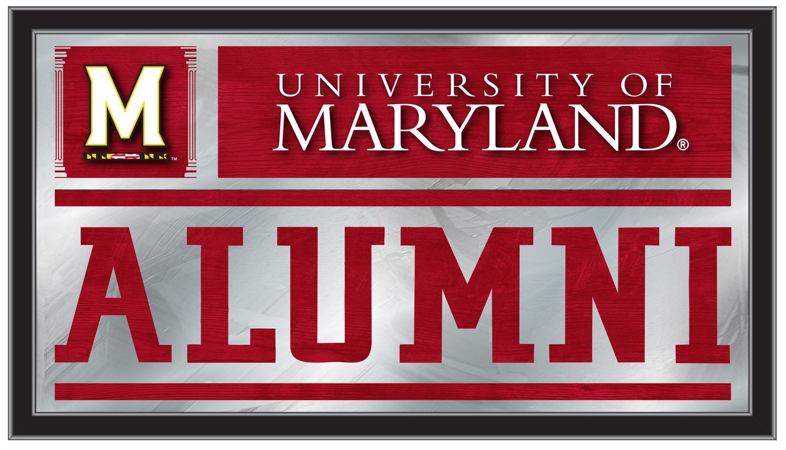 University of Maryland 26x15 Alumni Wall Mirror 1 University of Maryland 26x15 Alumni Wall Mirror