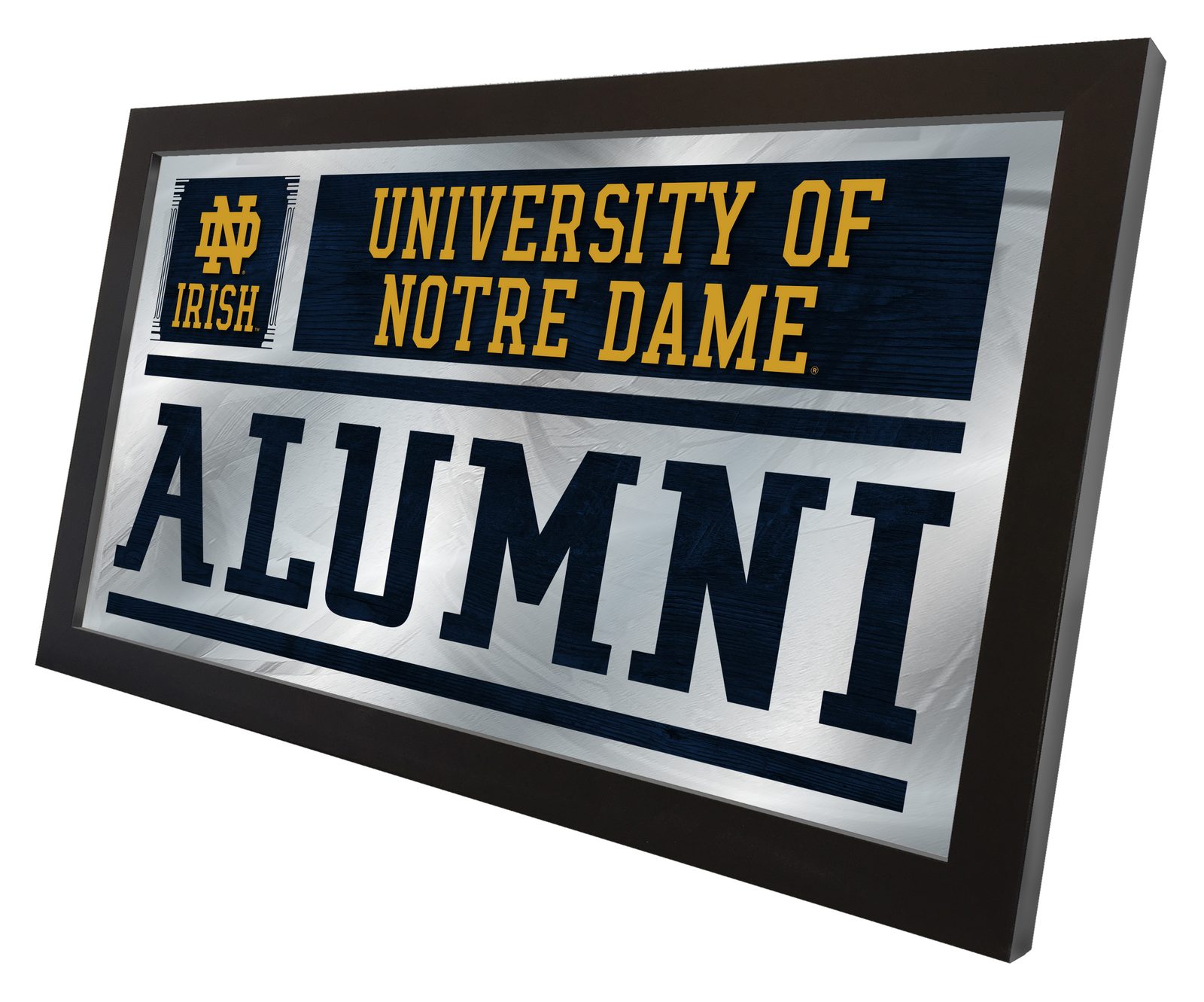 University of Notre Dame 26x15 Alumni Wall Mirror 2 University of Notre Dame 26x15 Alumni Wall Mirror - Image 2
