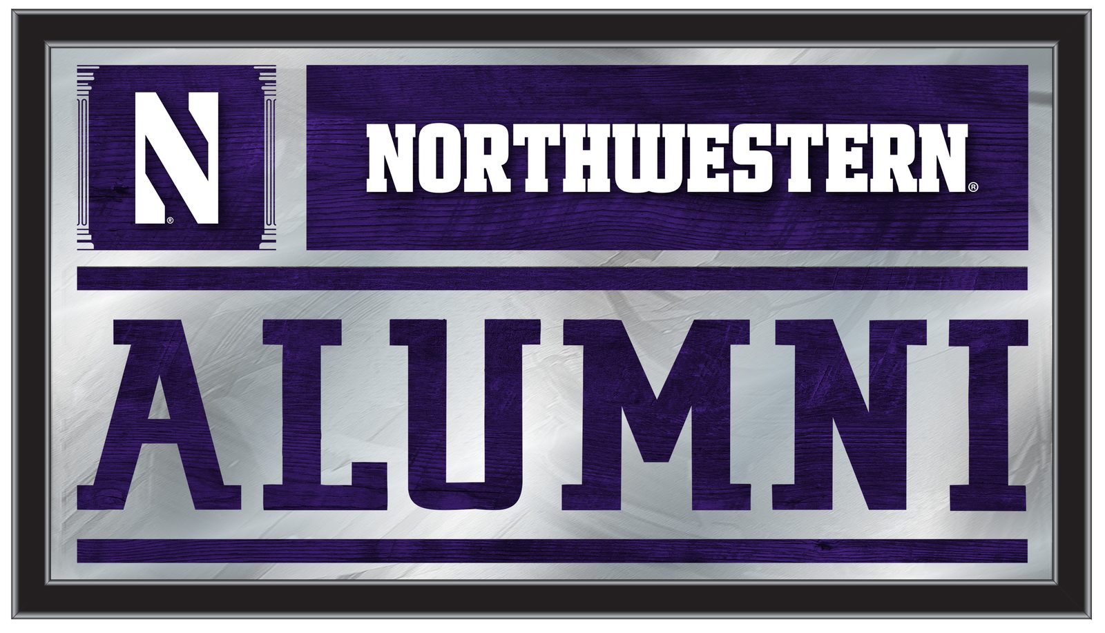 Northwestern University 26x15 Alumni Wall Mirror 1 Northwestern University 26x15 Alumni Wall Mirror